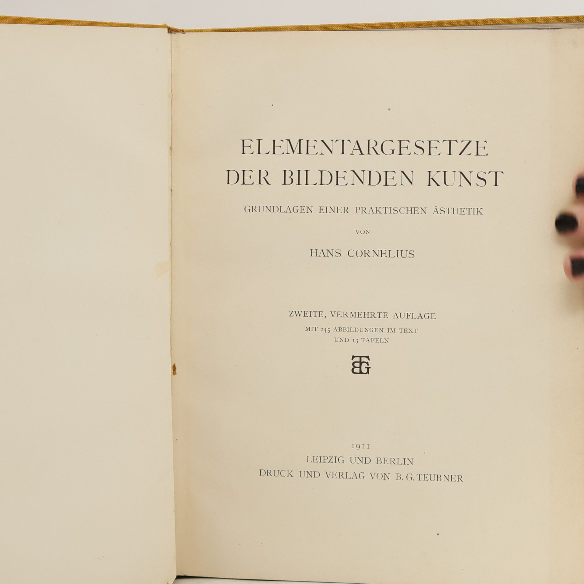 Hans Cornelius Elementargesetze der bildenden Kunst