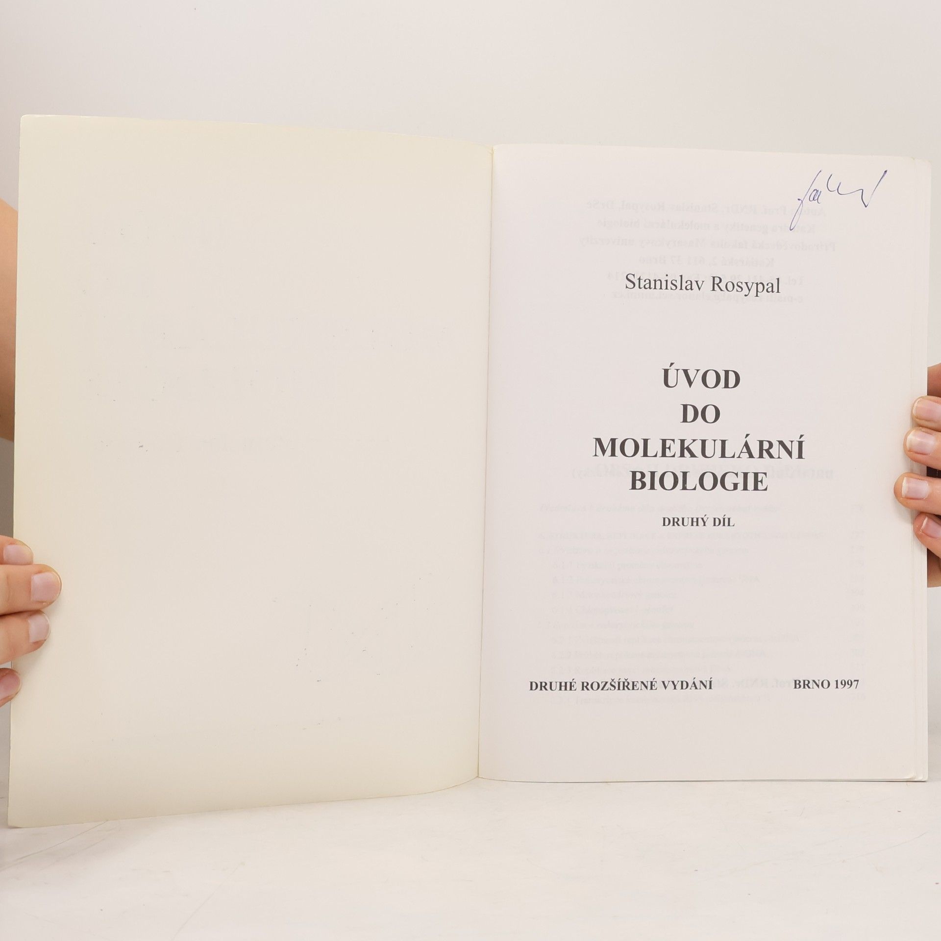 Stanislav Rosypal Úvod do molekulární biologie 2