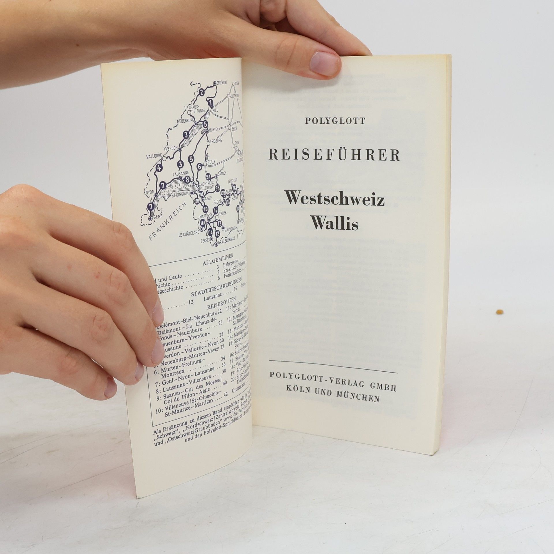 Hans Strelocke Reiseführer Westschweiz, Wallis