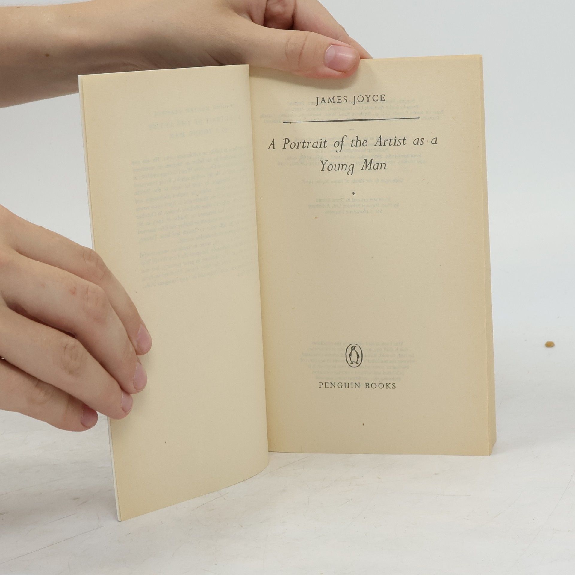 James Joyce A Portrait of the Artist as a Young Man