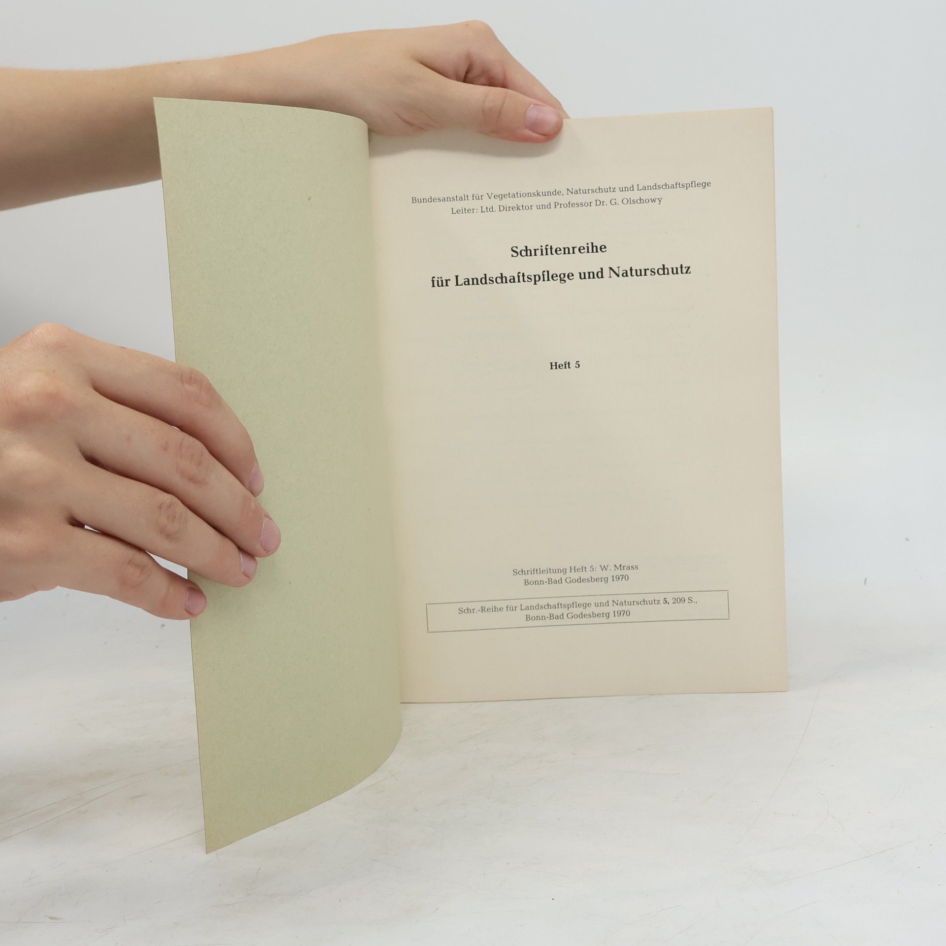 Autorenkollektiv Schriftenreihe für Landschaftpflege und Naturschutz 5