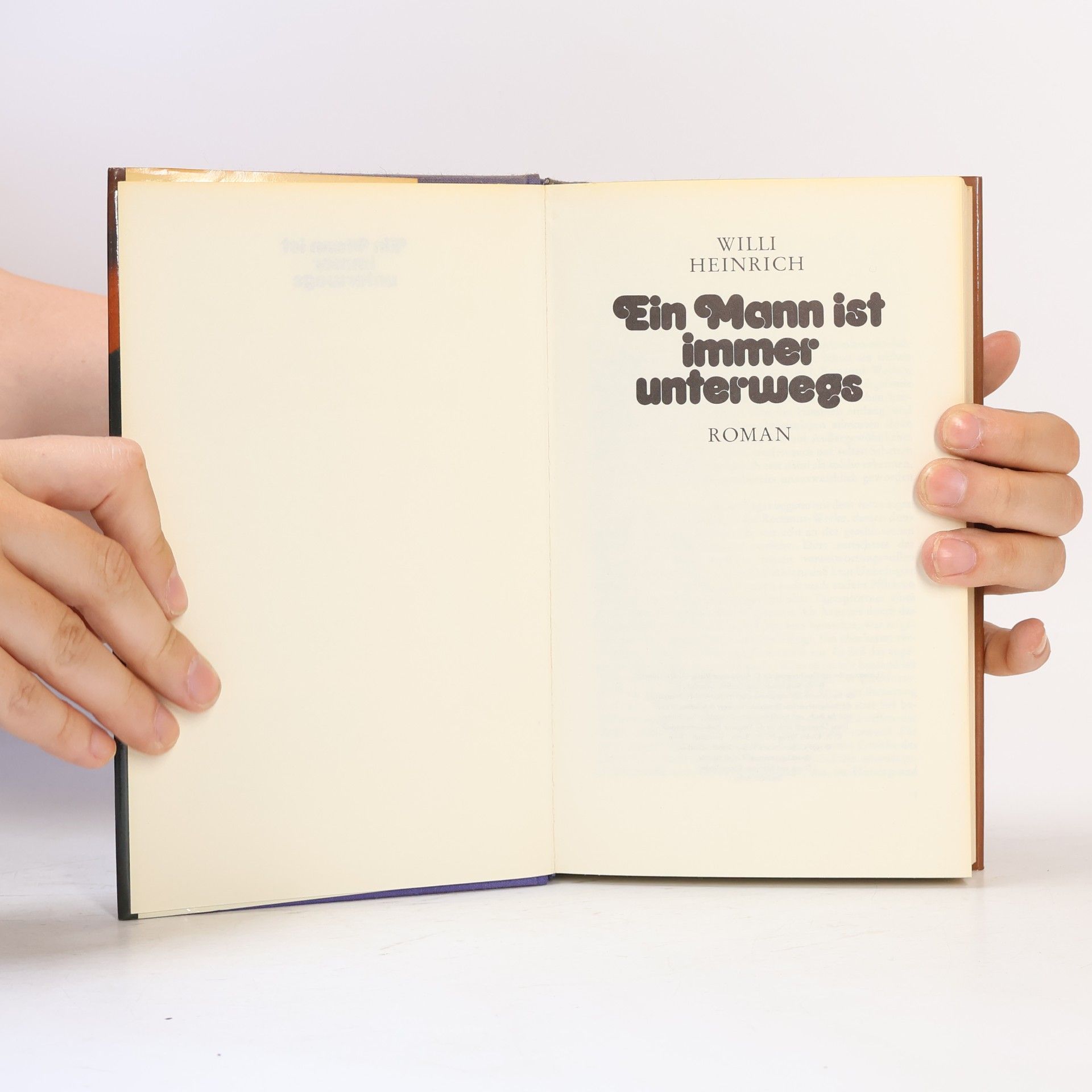 Willi Heinrich Ein Mann ist immer unterwegs