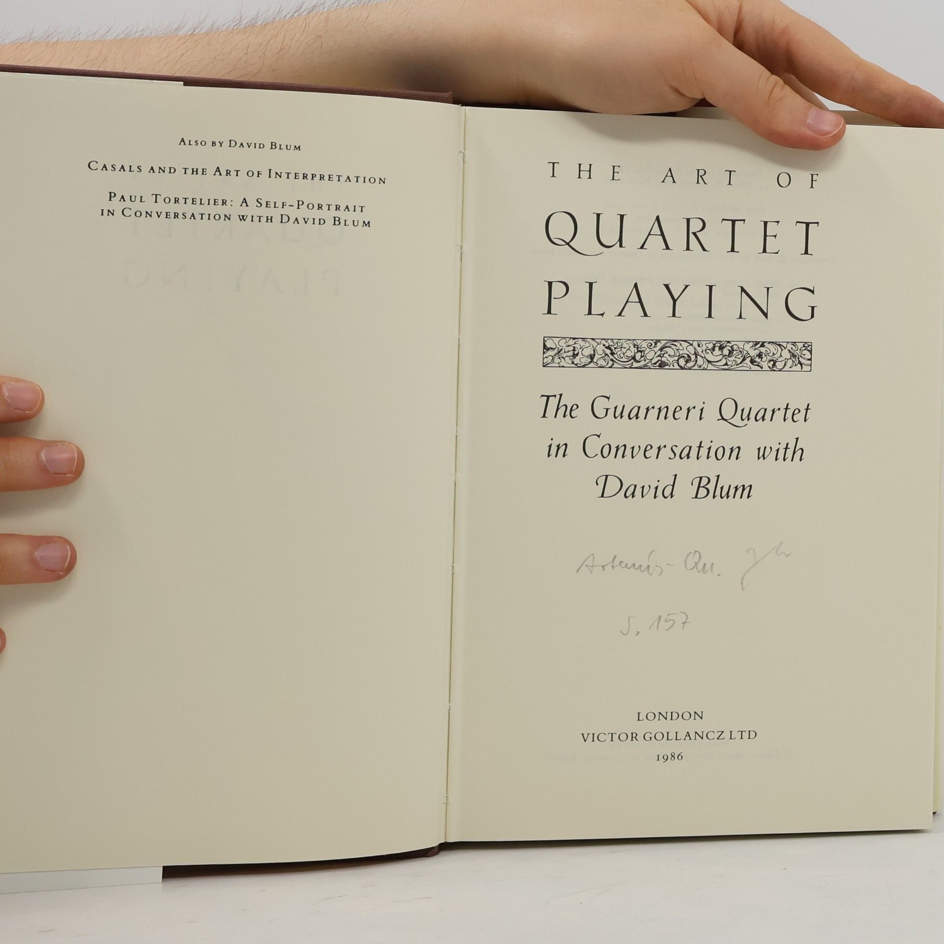 David Blum The Art of Quartet Playing