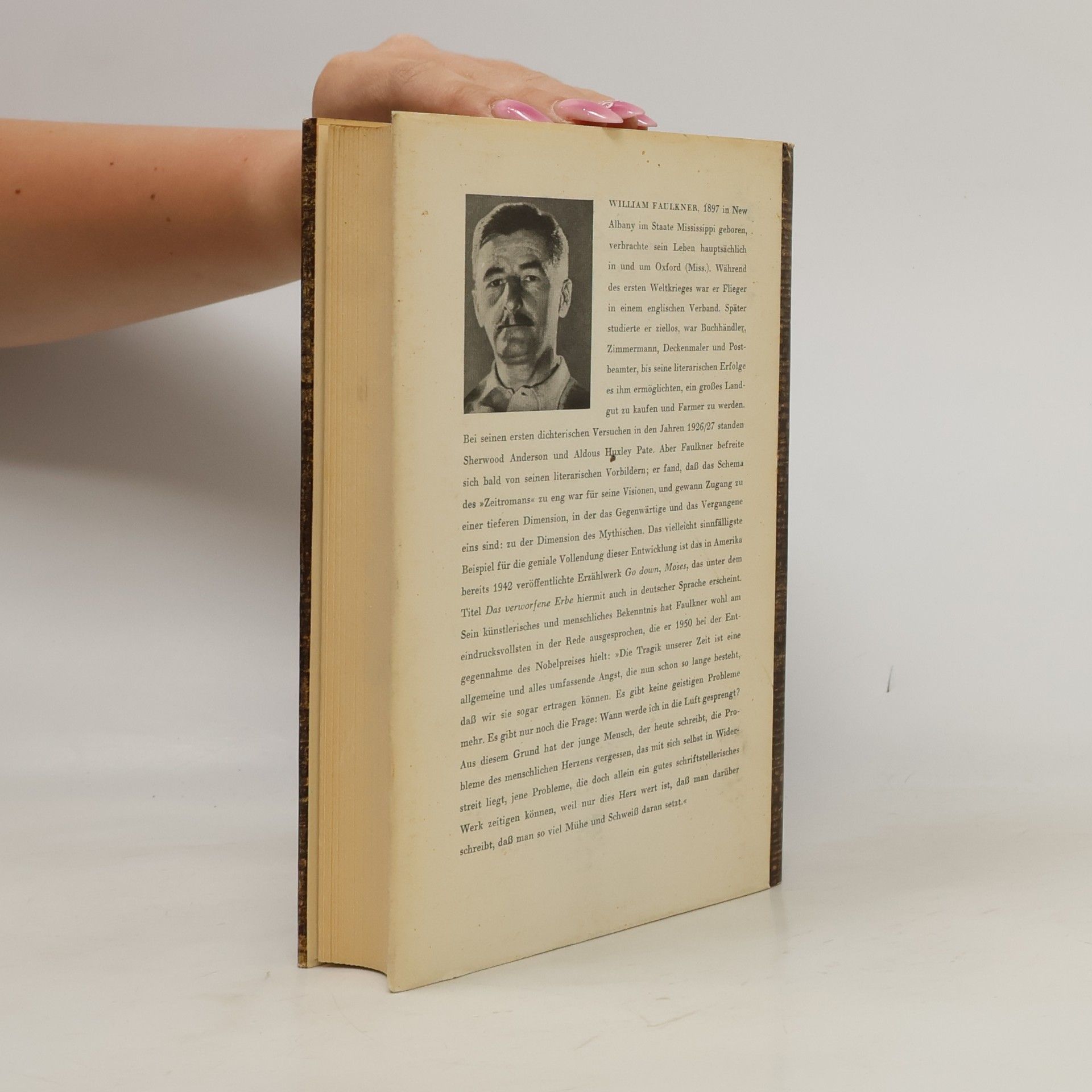 William Faulkner Das Verworfene Erbe. Griff in den Staub