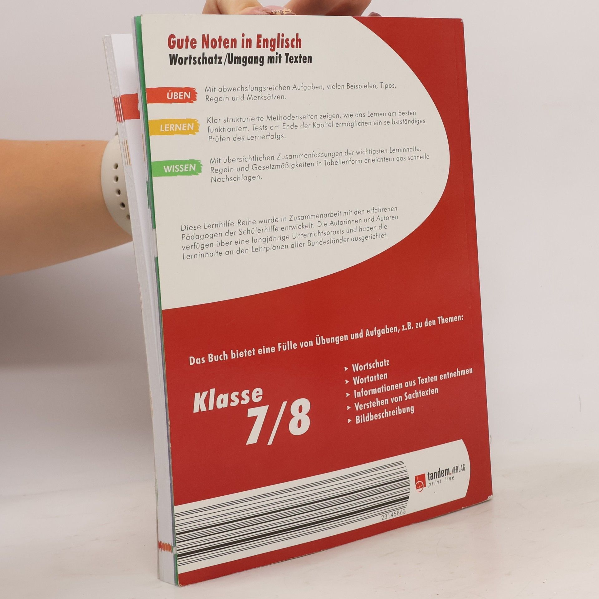 Collectif d'auteurs Gute Noten in Englisch. Wortschatz/Umgang mit Texten. Klasse 7/8