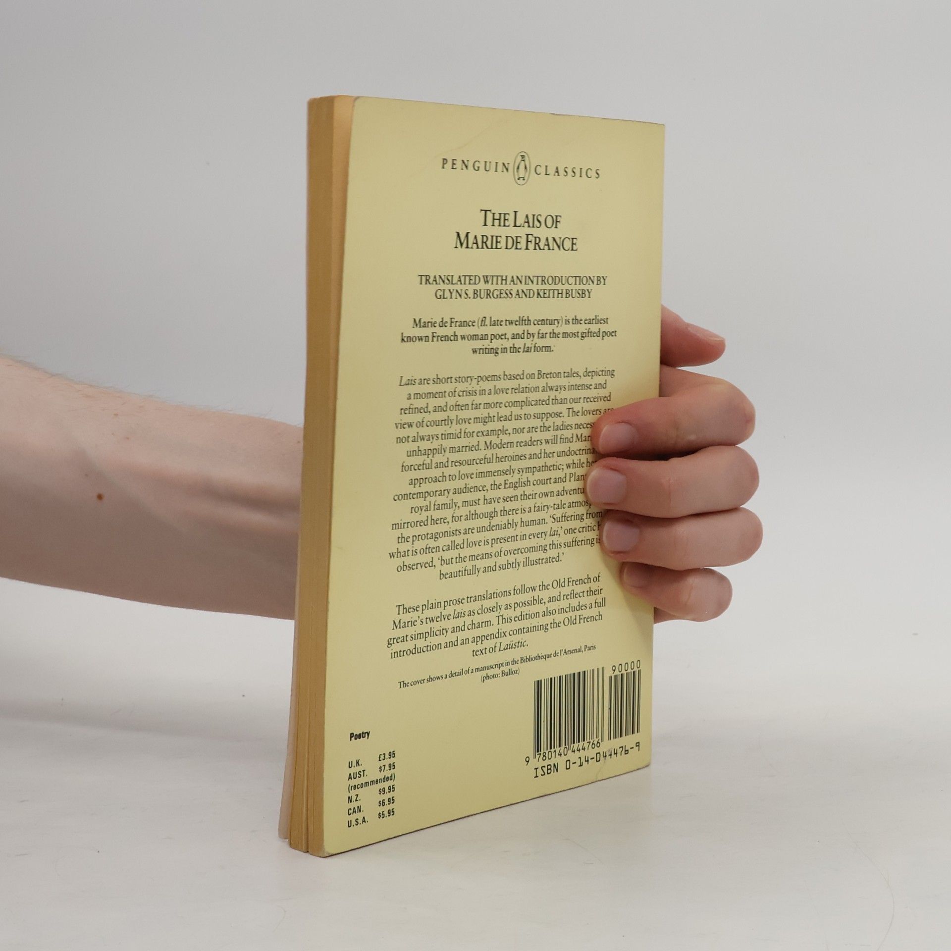 Marie de France Penguin Classics: The Lais of Marie de France