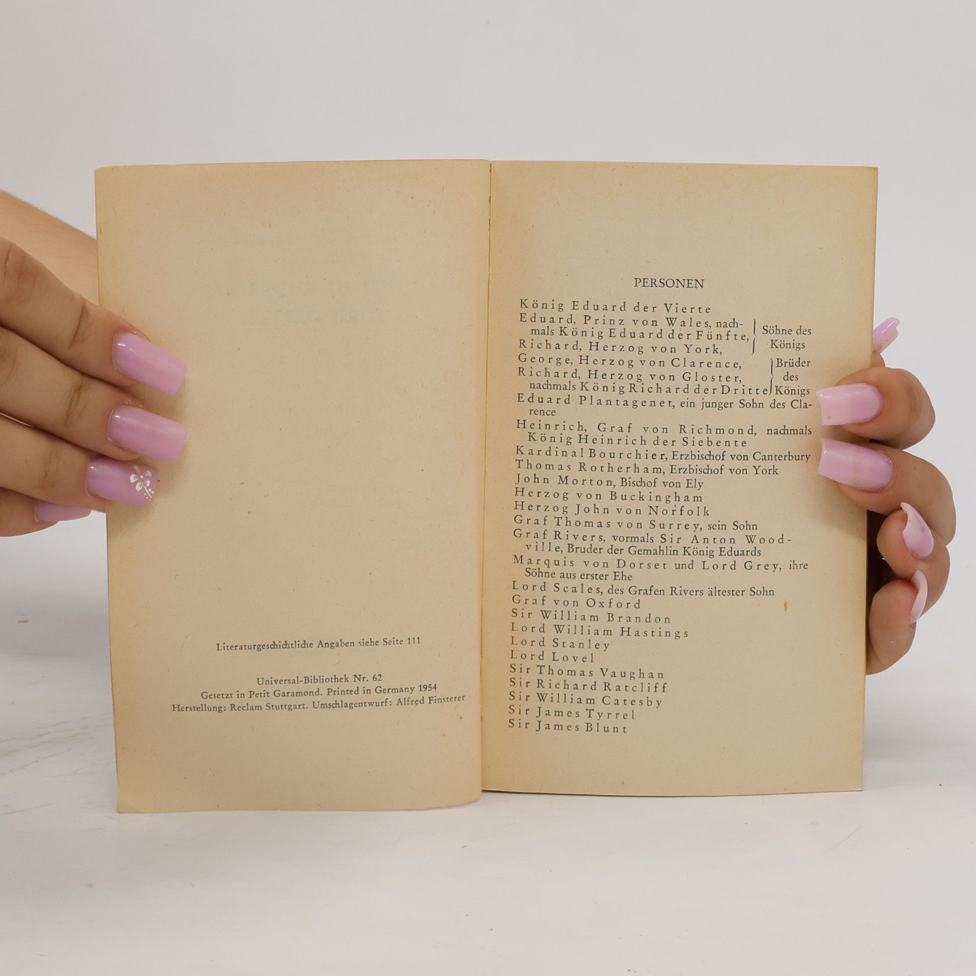 William Shakespeare König Richard der dritte