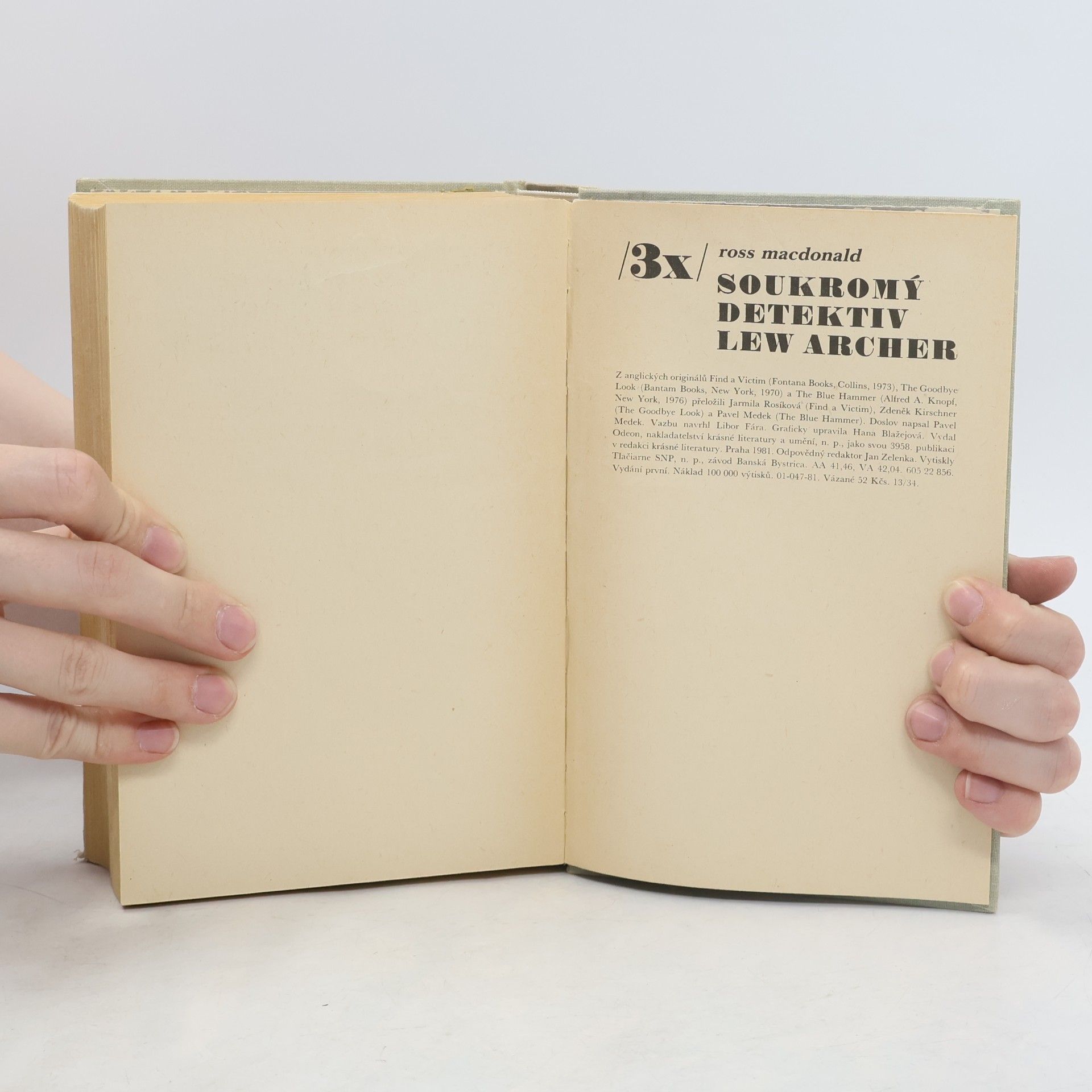 Ross Macdonald Třikrát soukromý detektiv Lew Archer