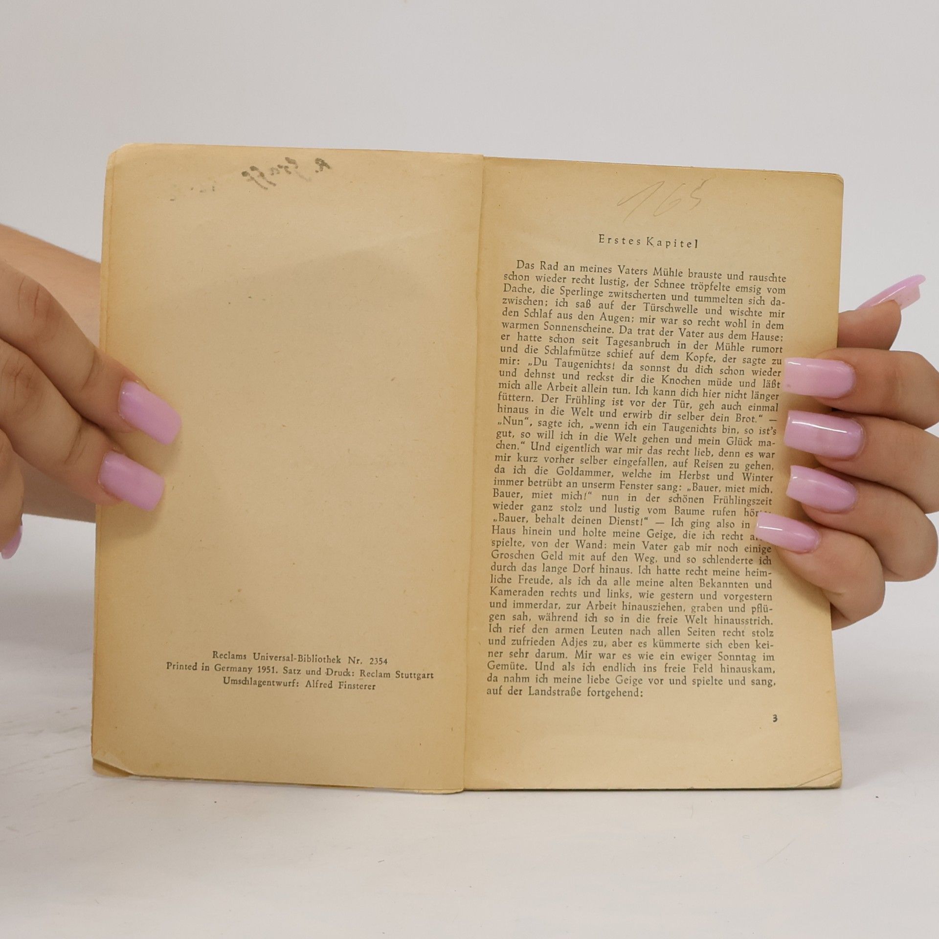 Joseph von Eichendorff Aus dem Leben eines Taugenichts