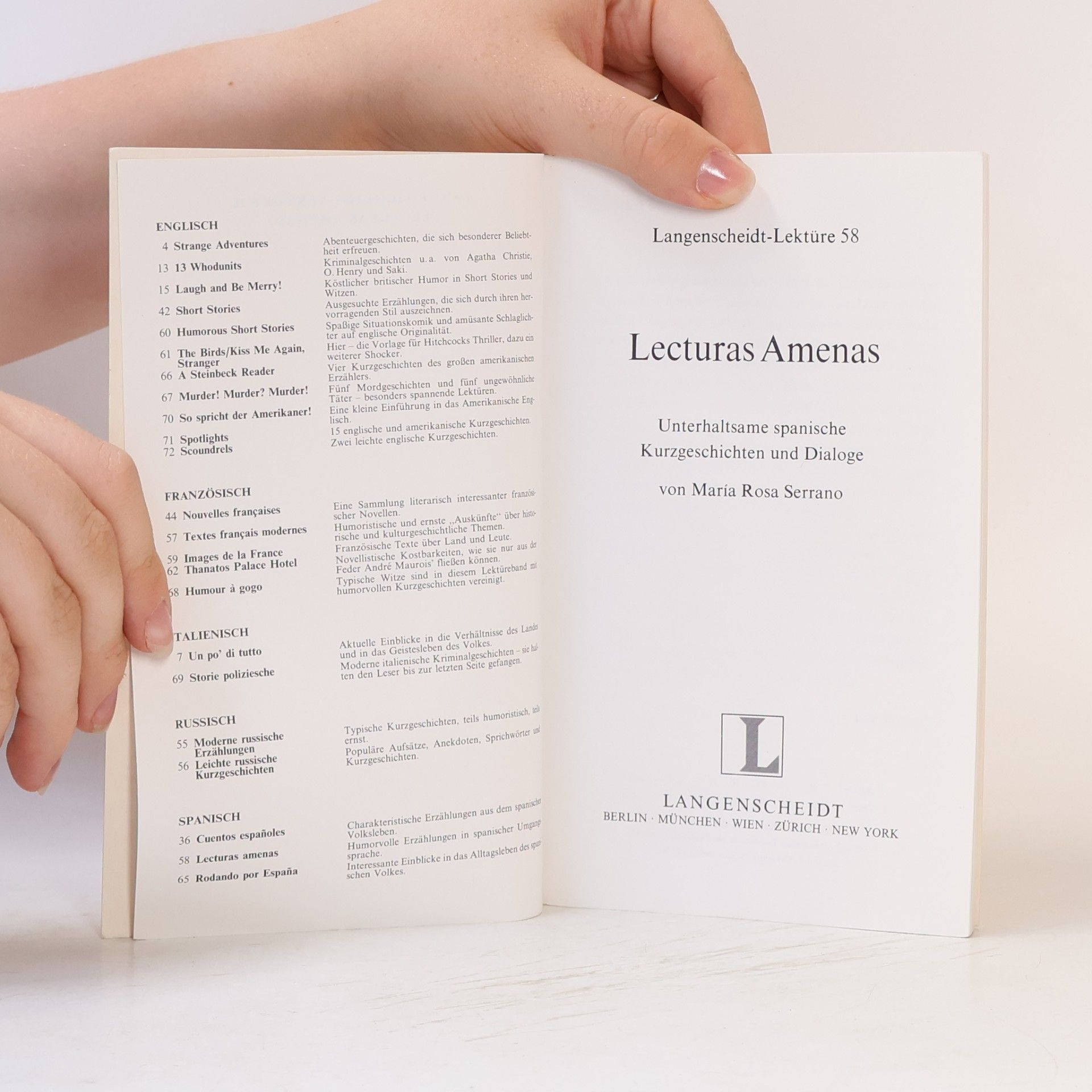 María Rosa Serrano Lecturas amenas