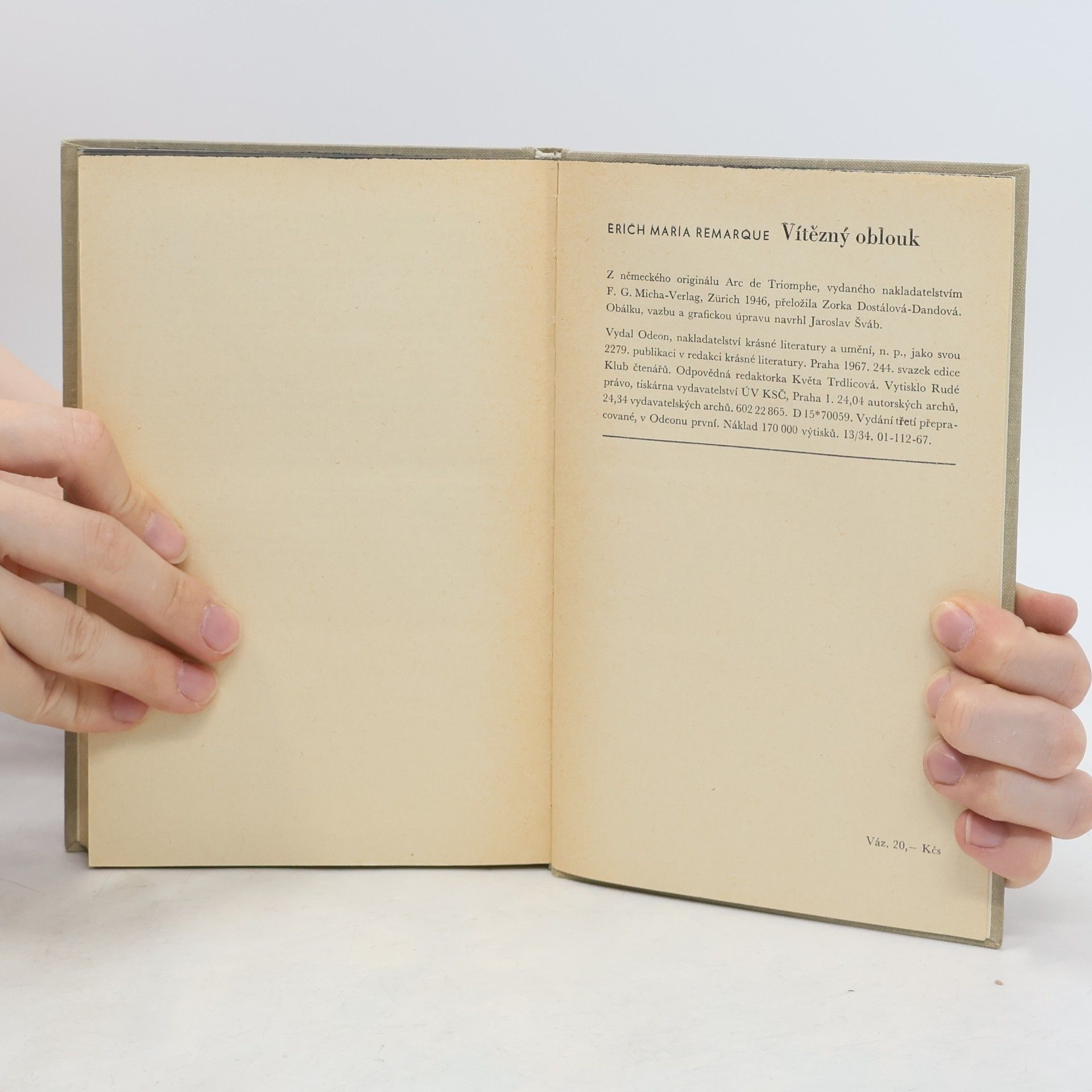 Erich Maria Remarque Vítězný oblouk