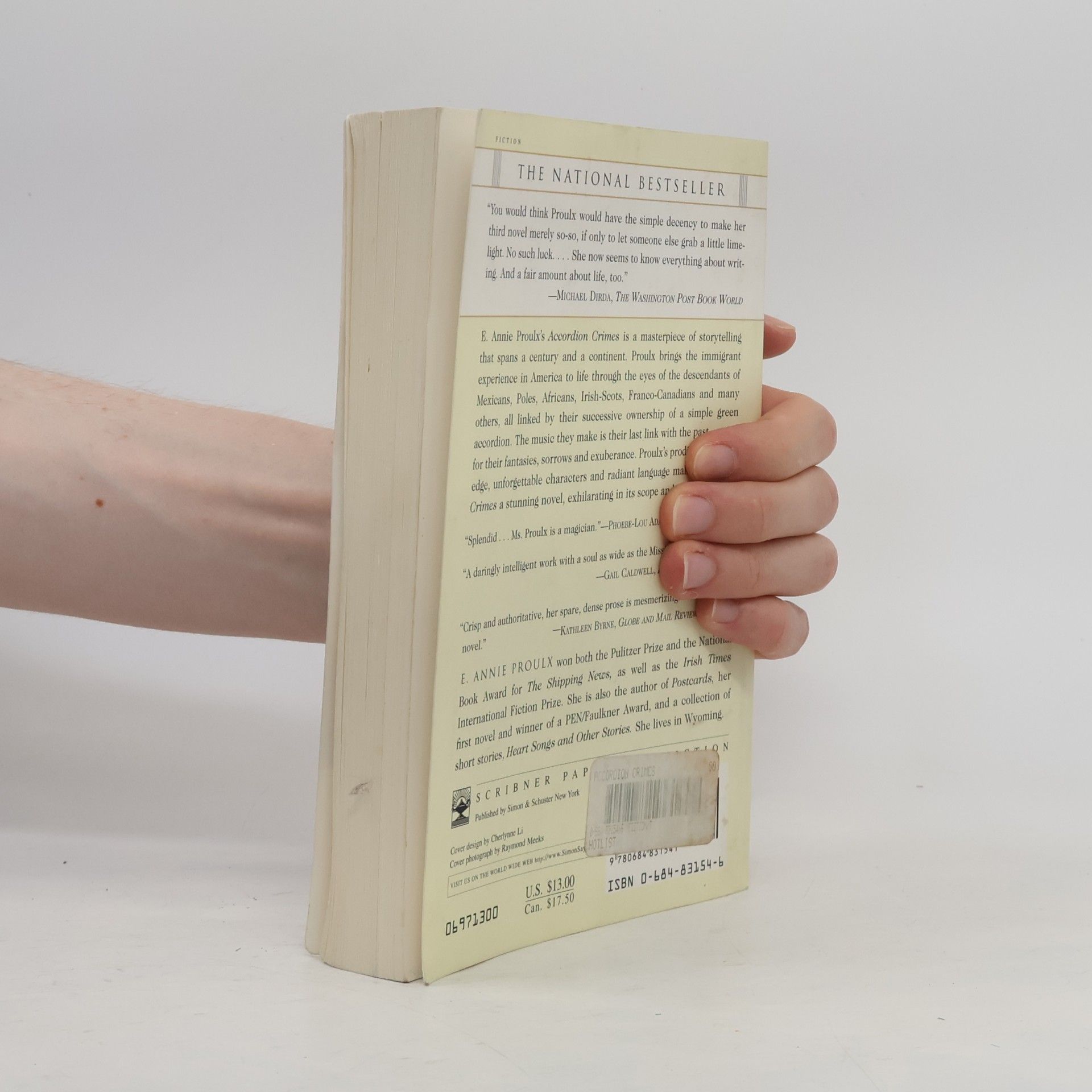 Annie Proulx Accordion Crimes. Das grüne Akkordeon, englische Ausgabe