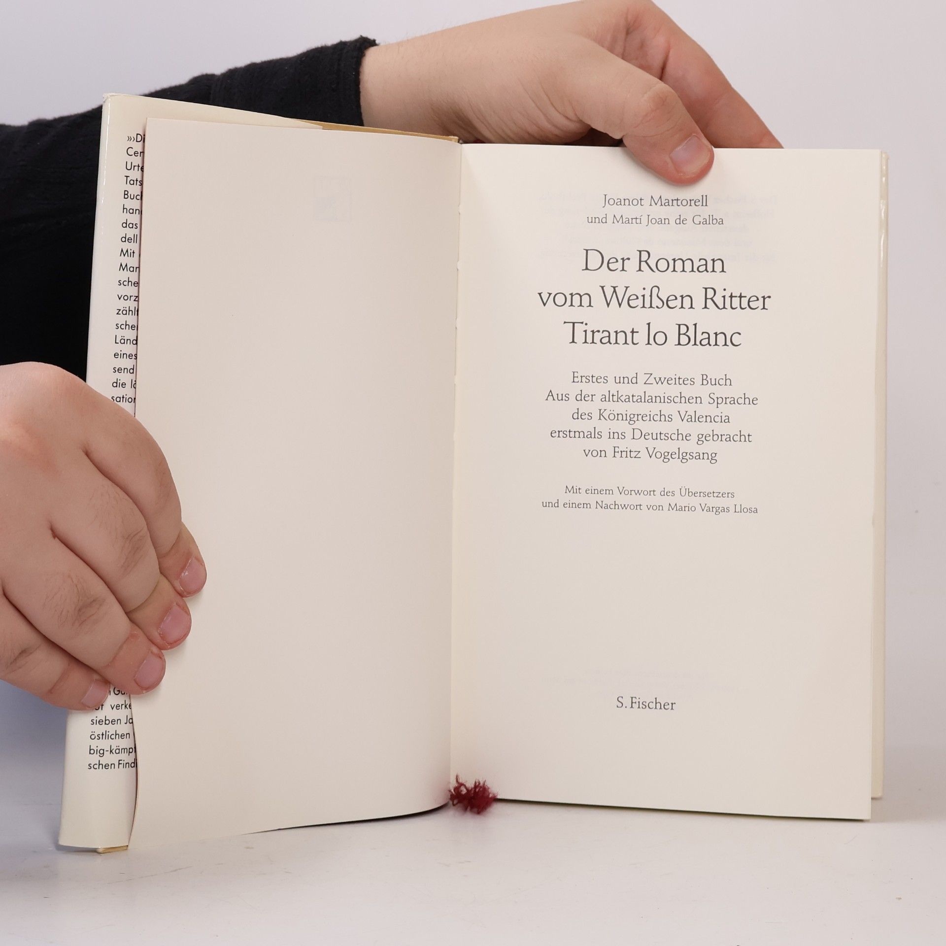 Joanot Martorell Der Roman vom weißen Ritter Tirant lo Blanc. Bd.1. Erstes und Zweites Buch. Nachw. v. Mario Vargas Llosa