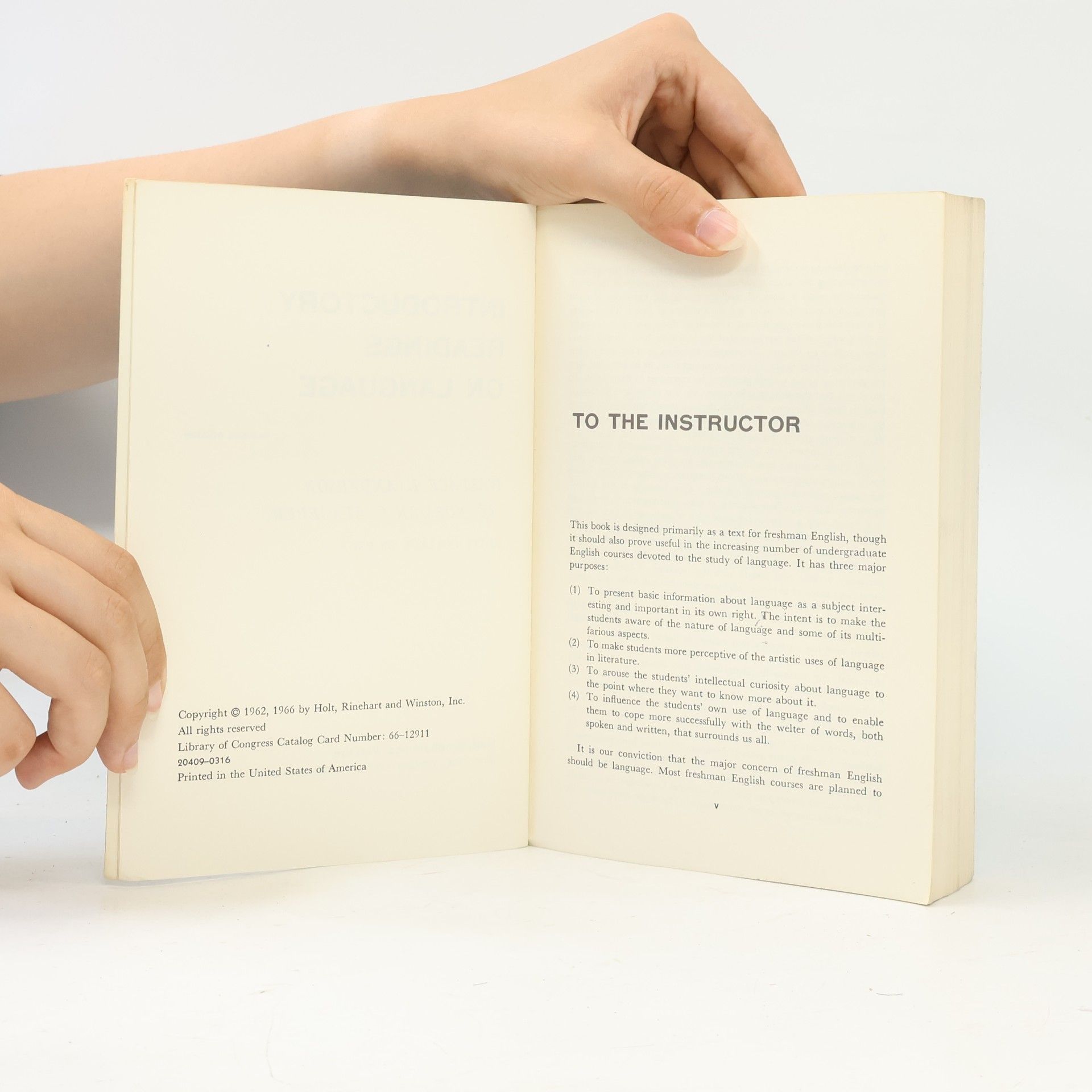 Wallace Ludwig Anderson Introductory Readings on Language