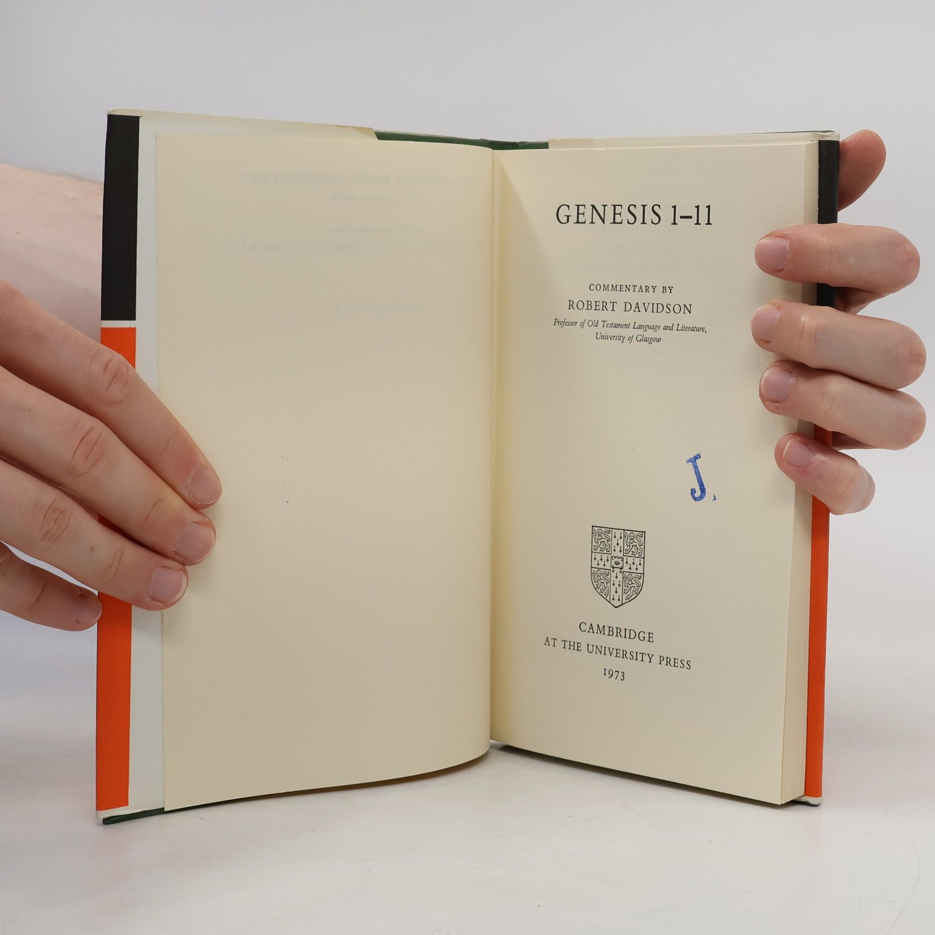 Robert Davidson Cambridge Bible Commentaries on the Old Testament: Genesis 1-11