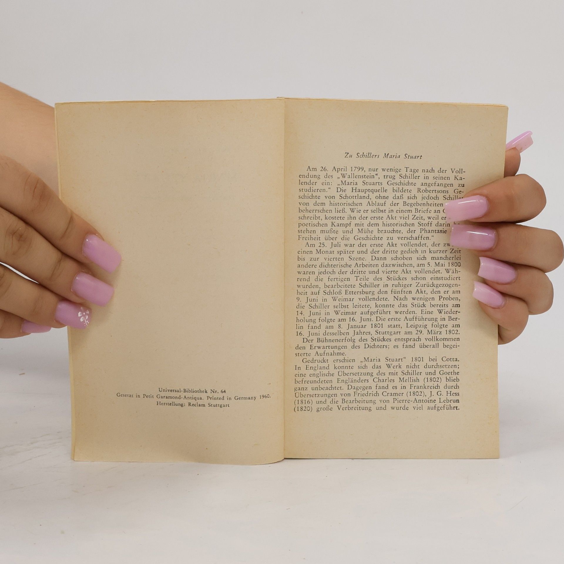 Friedrich Schiller Maria Stuart. Trauerspiel