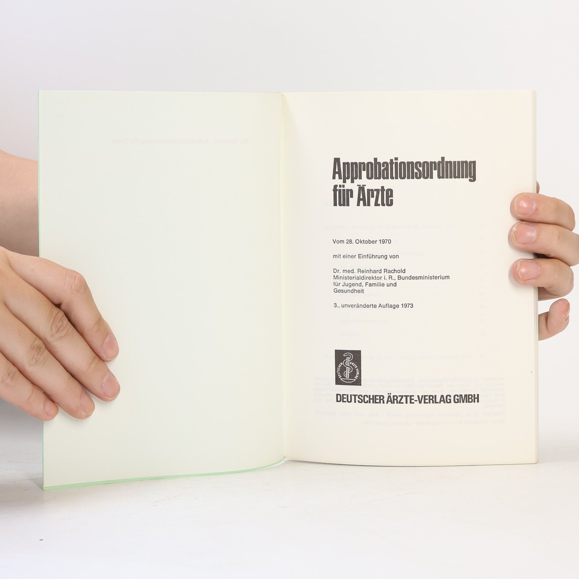 Autorenkollektiv Approbationsordnung für Ärzte