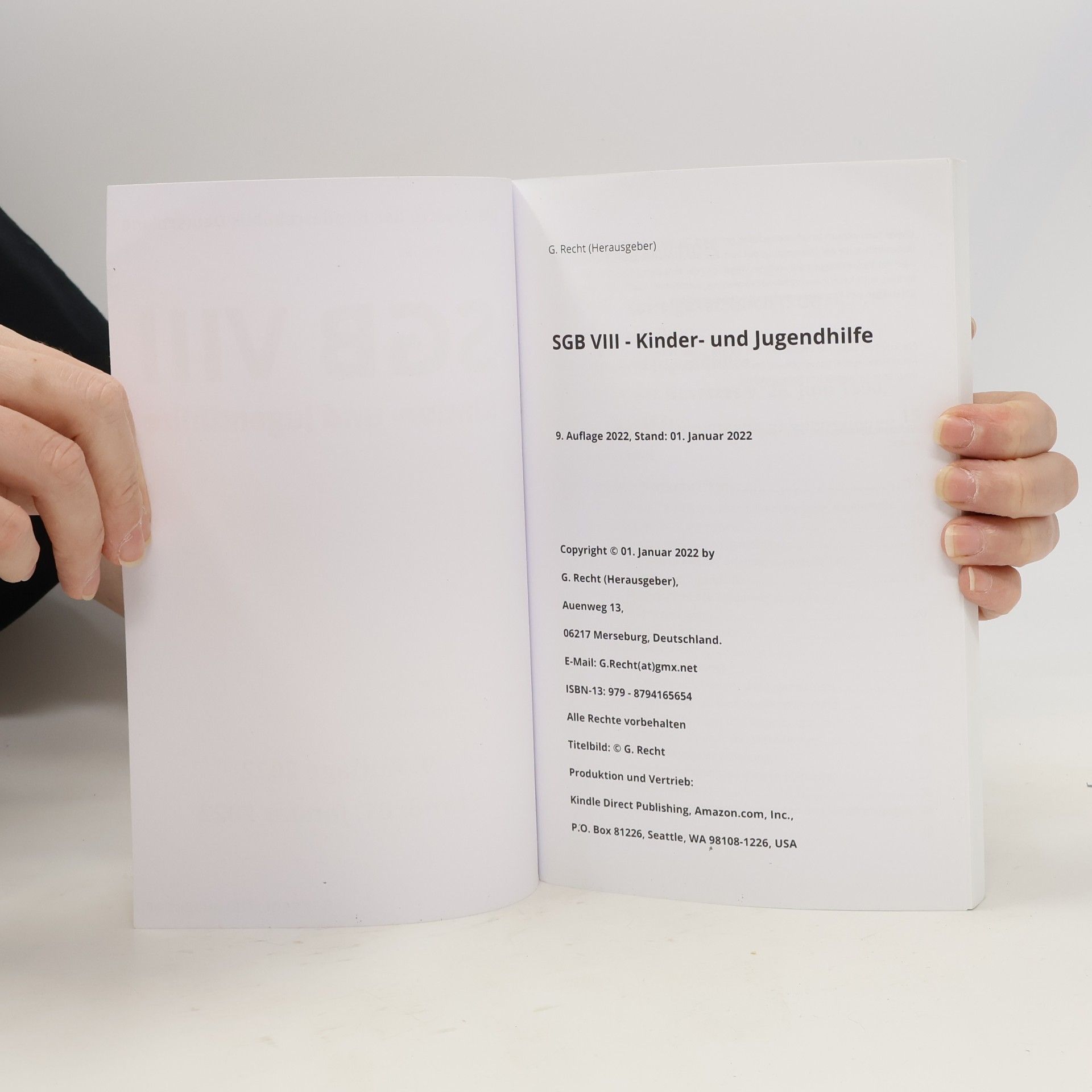 G. Recht Die Gesetze der Bundesrepublik Deutschland: SGB VIII - Kinder- und Jugendhilfe - 9. Auflage 2022