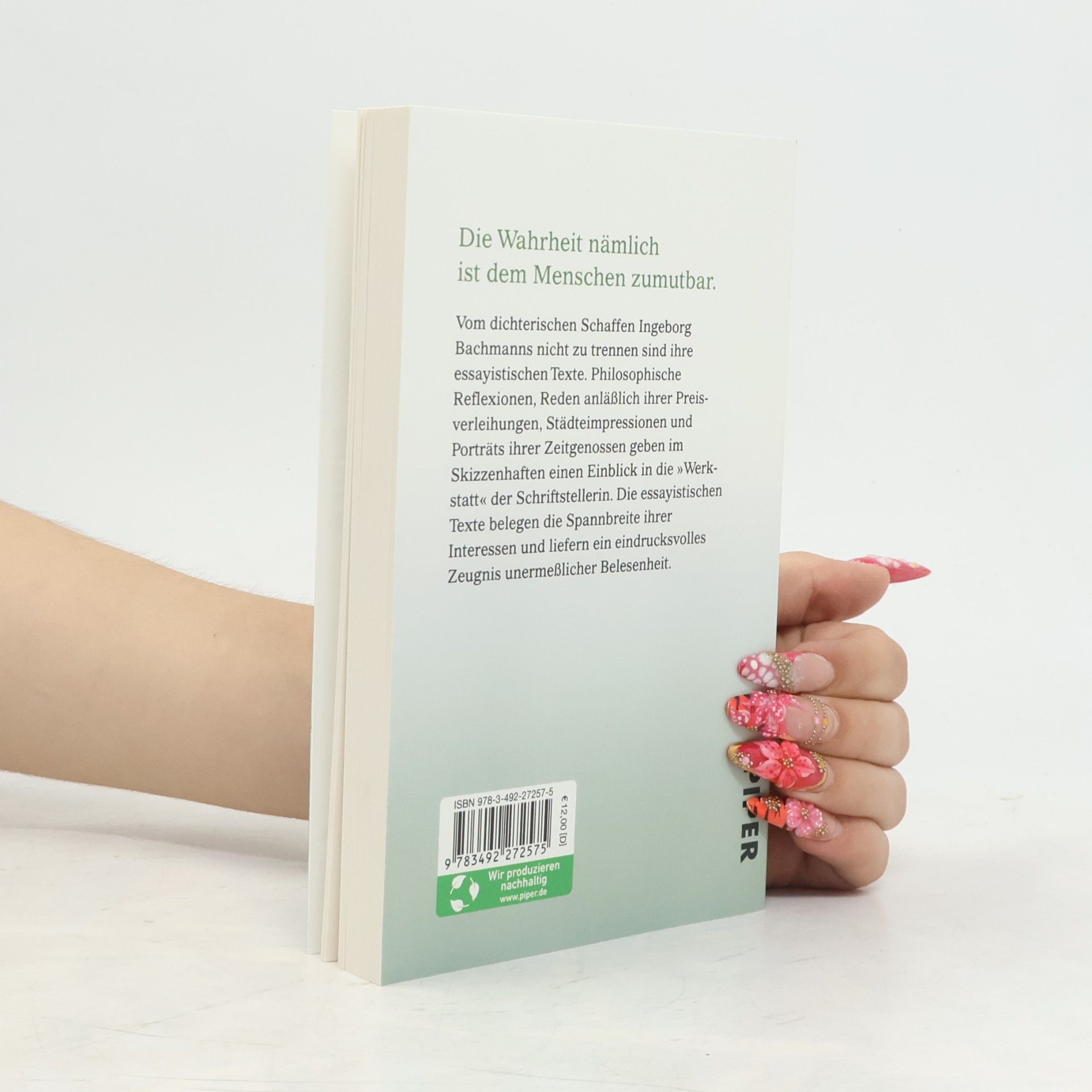 Ingeborg Bachmann Die Wahrheit ist dem Menschen zumutbar