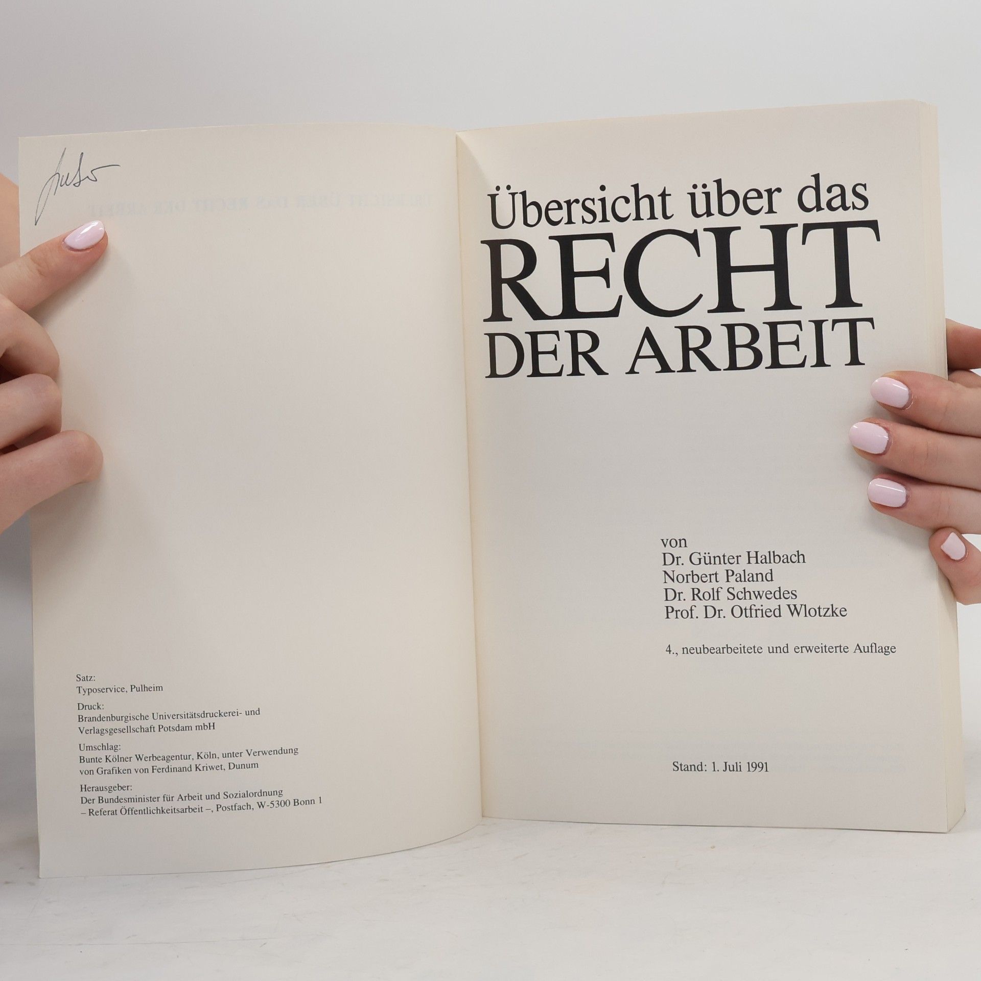 Günter Halbach Übersicht über das Recht der Arbeit
