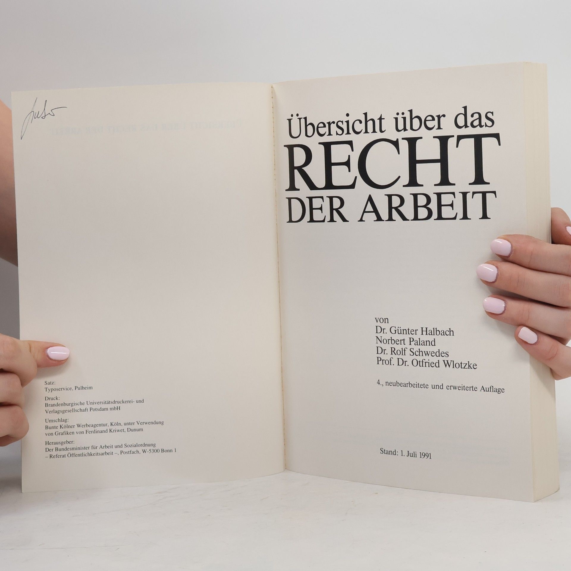 Günter Halbach Übersicht über das Recht der Arbeit