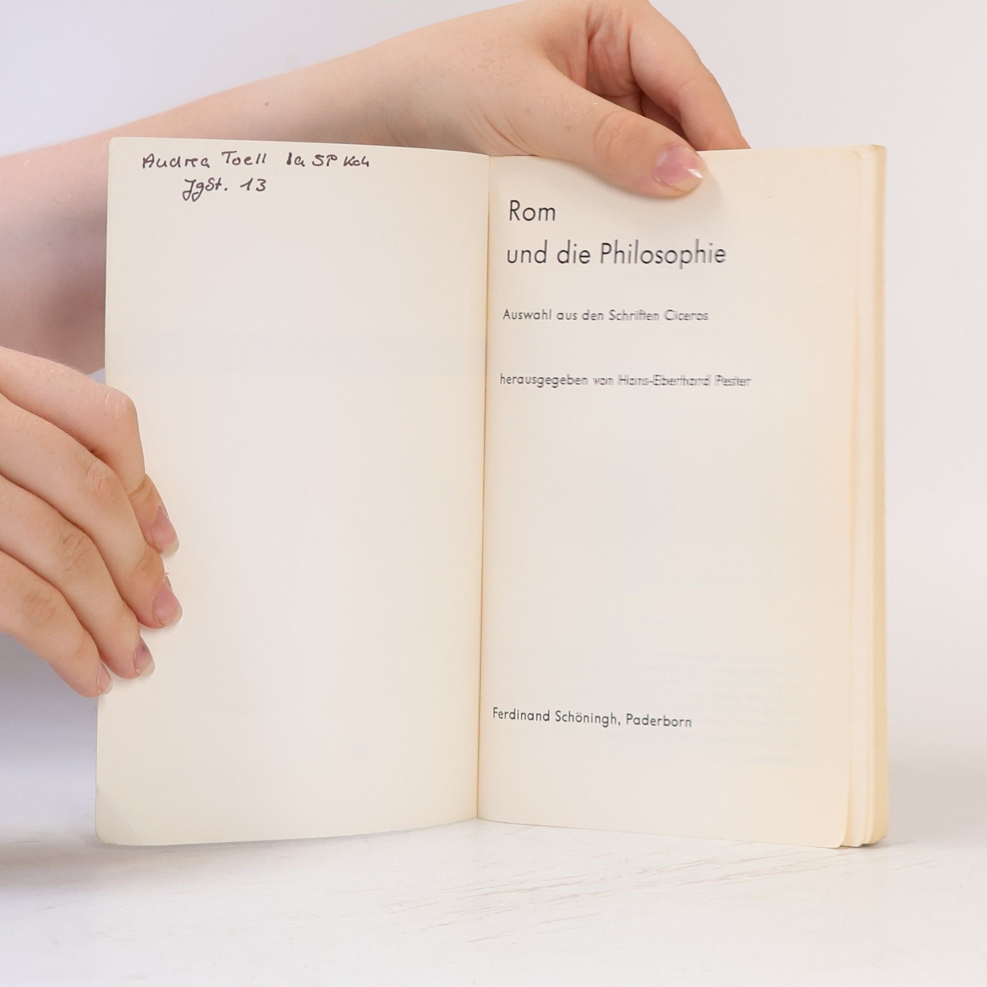 Marcus Tullius Cicero Rom und die Philosophie
