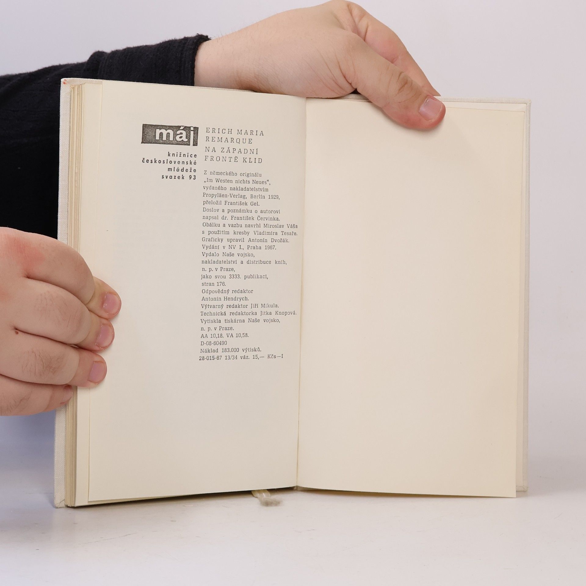 Erich Maria Remarque Na západní frontě klid