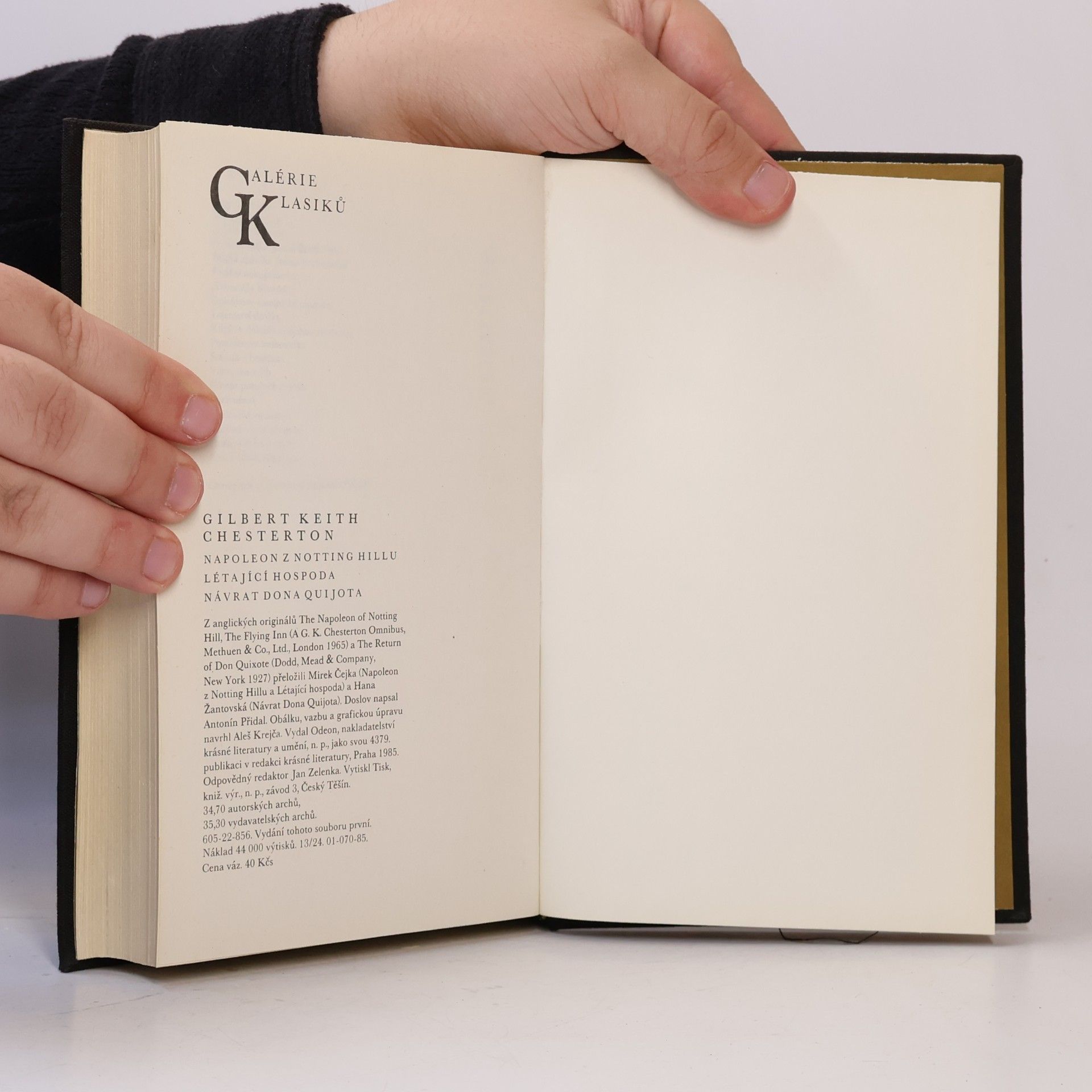 G. K. Chesterton Napoleon z Notting Hillu. Létající hospoda. Návrat Dona Quijota