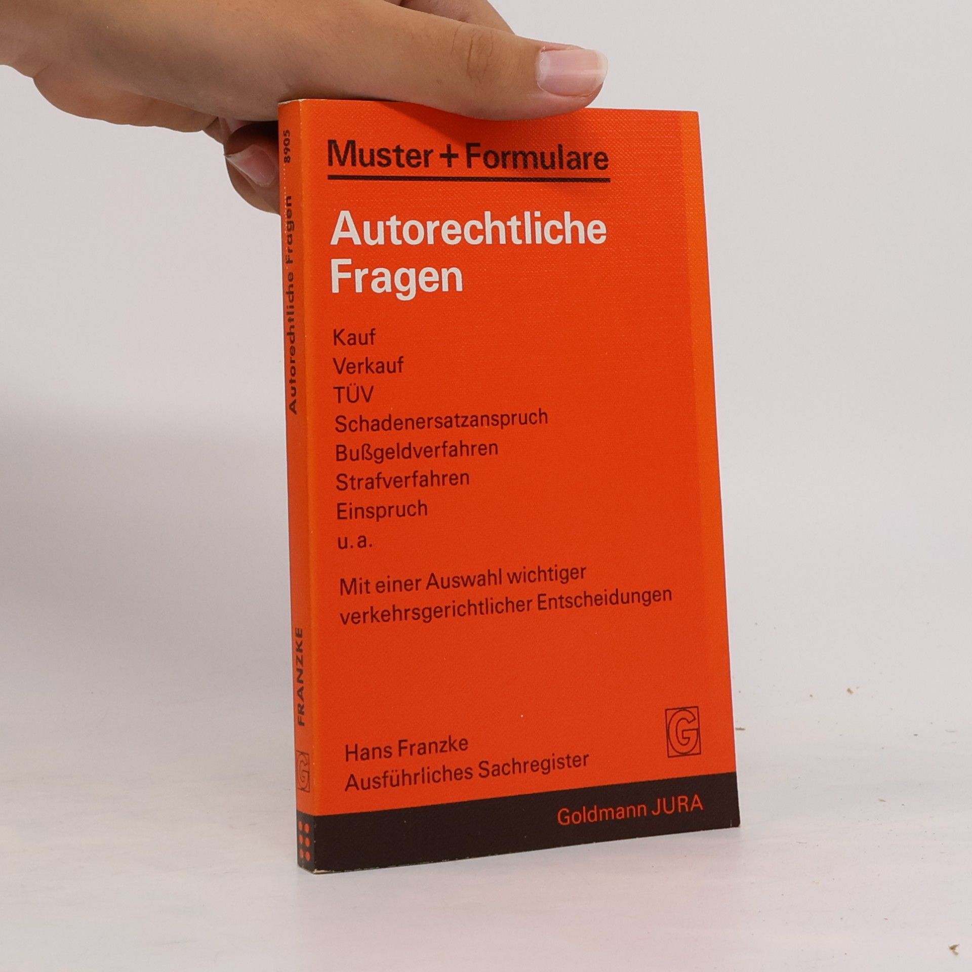 Hans Joachim Franzke Autorechtliche Fragen