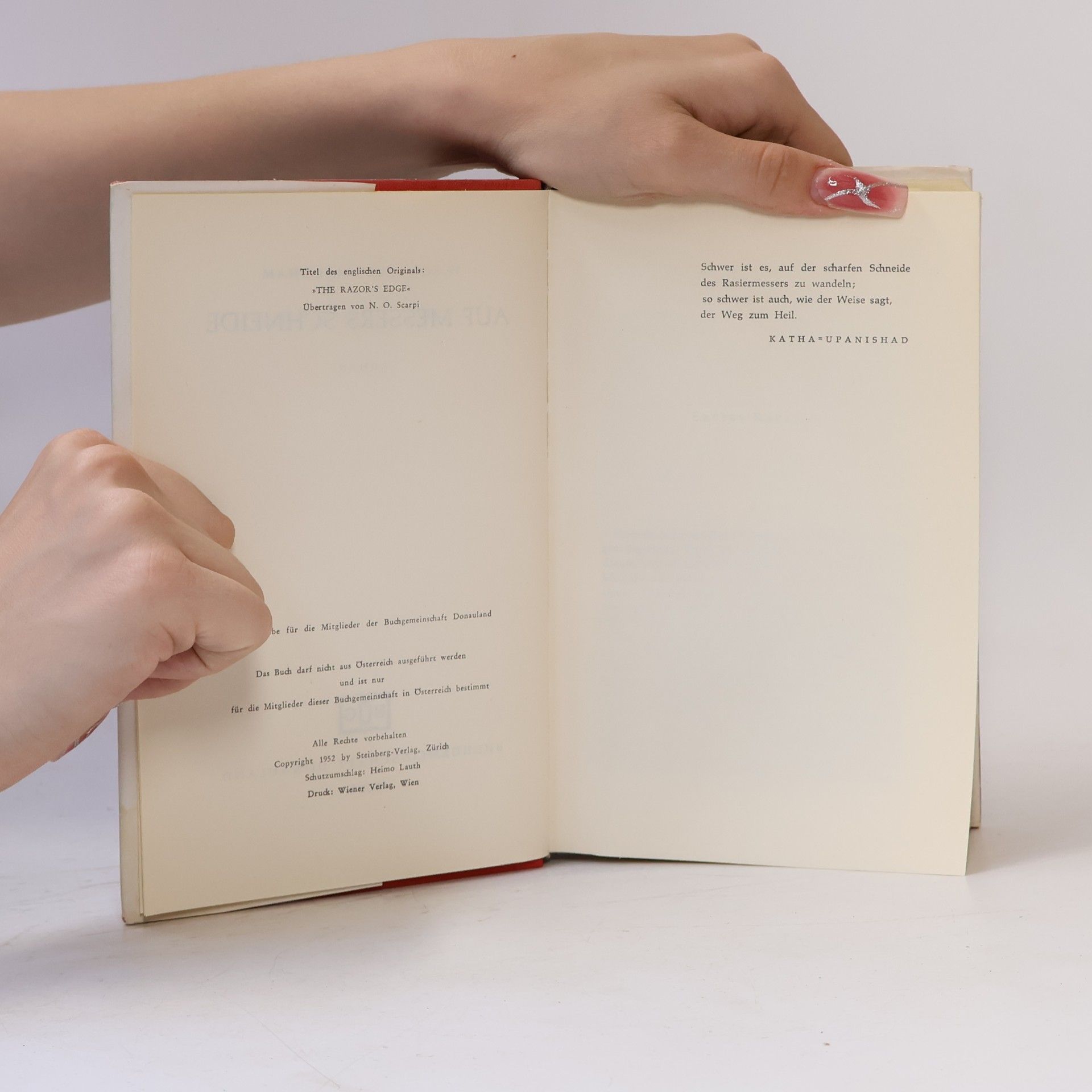 William Somerset Maugham Auf Messers Schneide