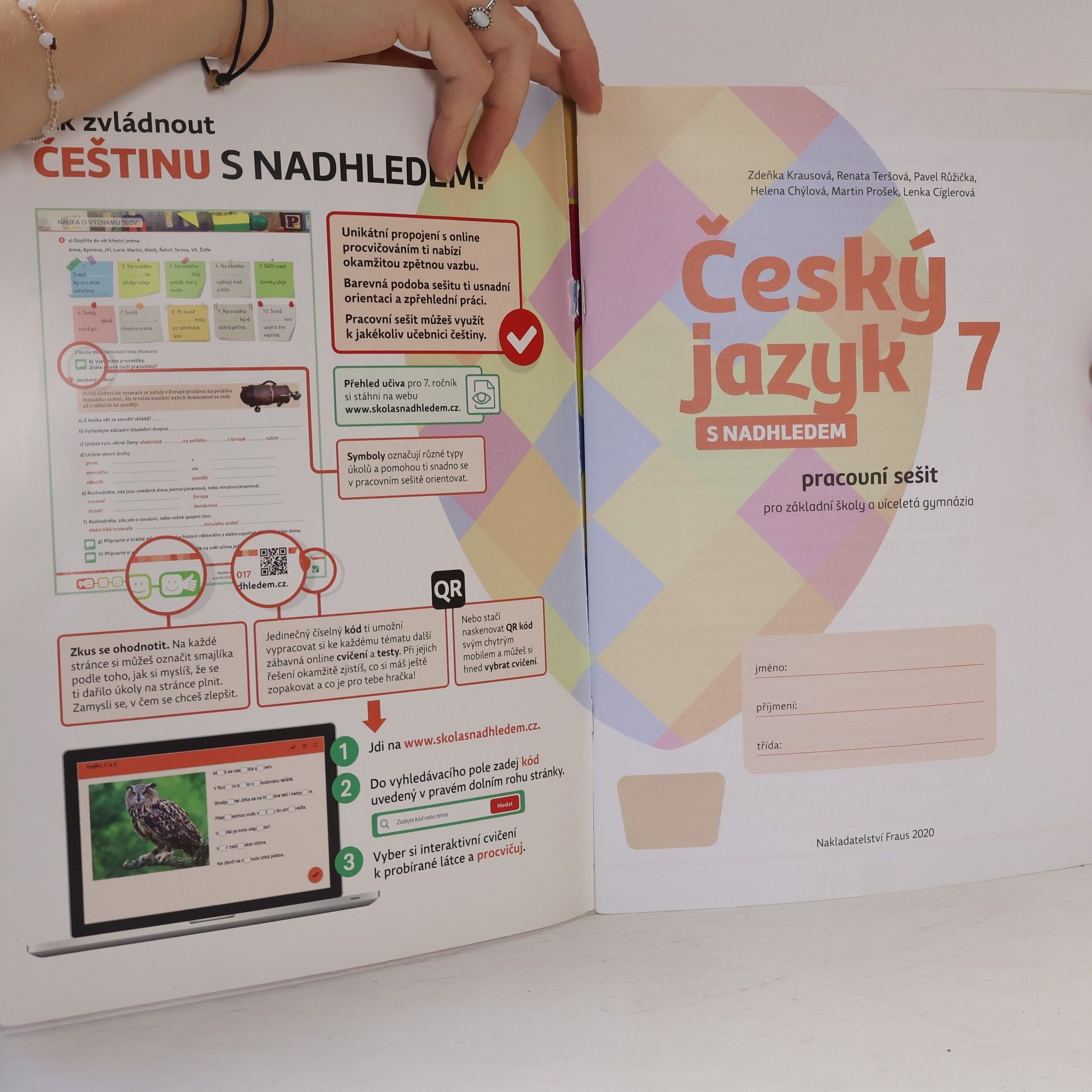 Zdena Krausová Český jazyk 7 s nadhledem pro ZŠ a víceletá gymnázia - Hybridní pracovní sešit 2v1