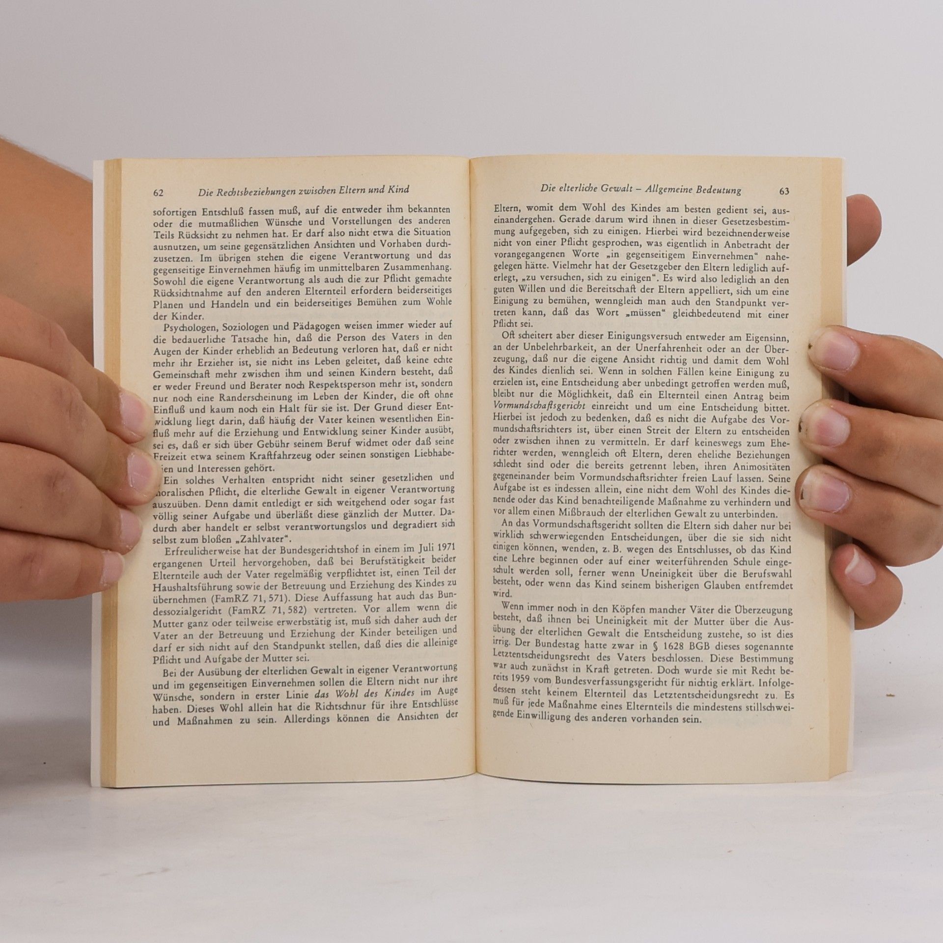 Hans-Joachim Göhring Das Recht des Kindes und der Eltern
