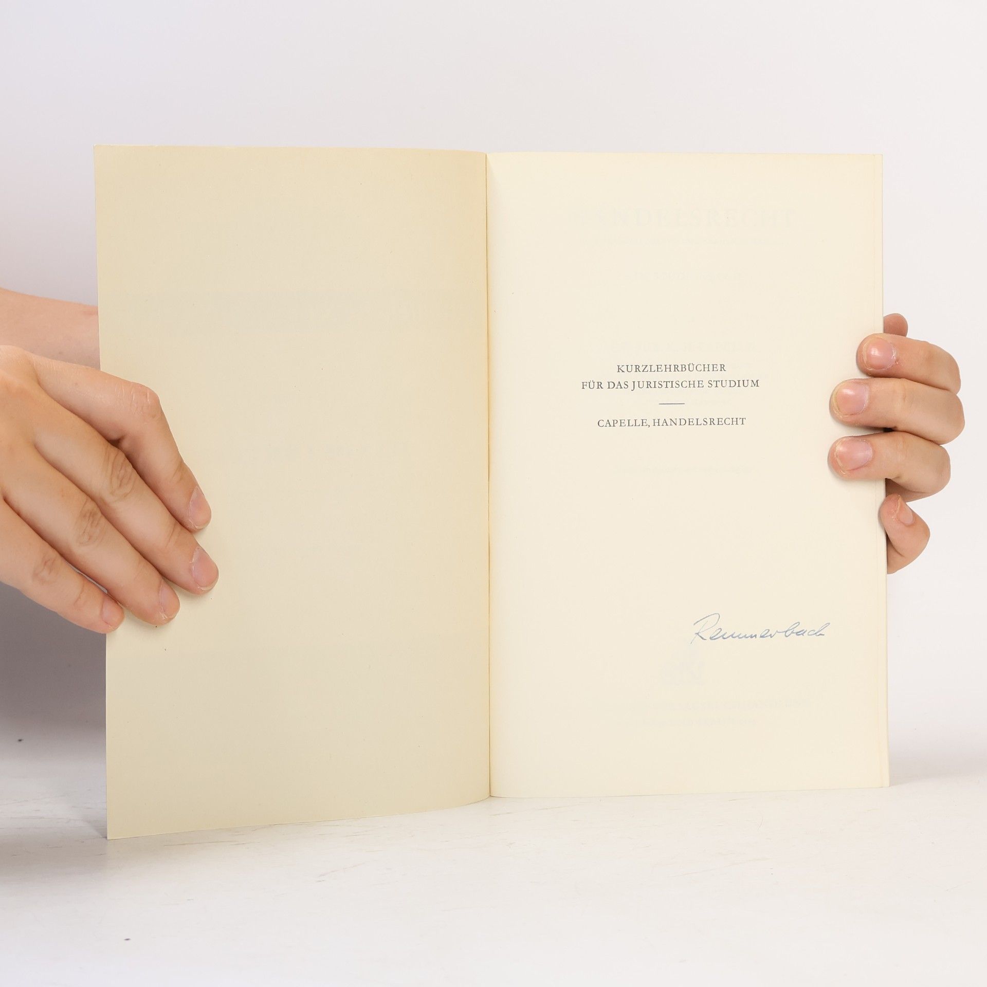Jur. K.-H. Capeller Handelsrecht