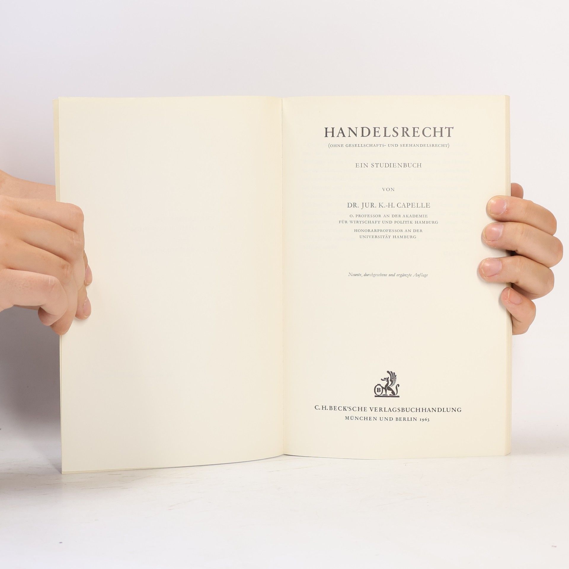 Jur. K.-H. Capeller Handelsrecht