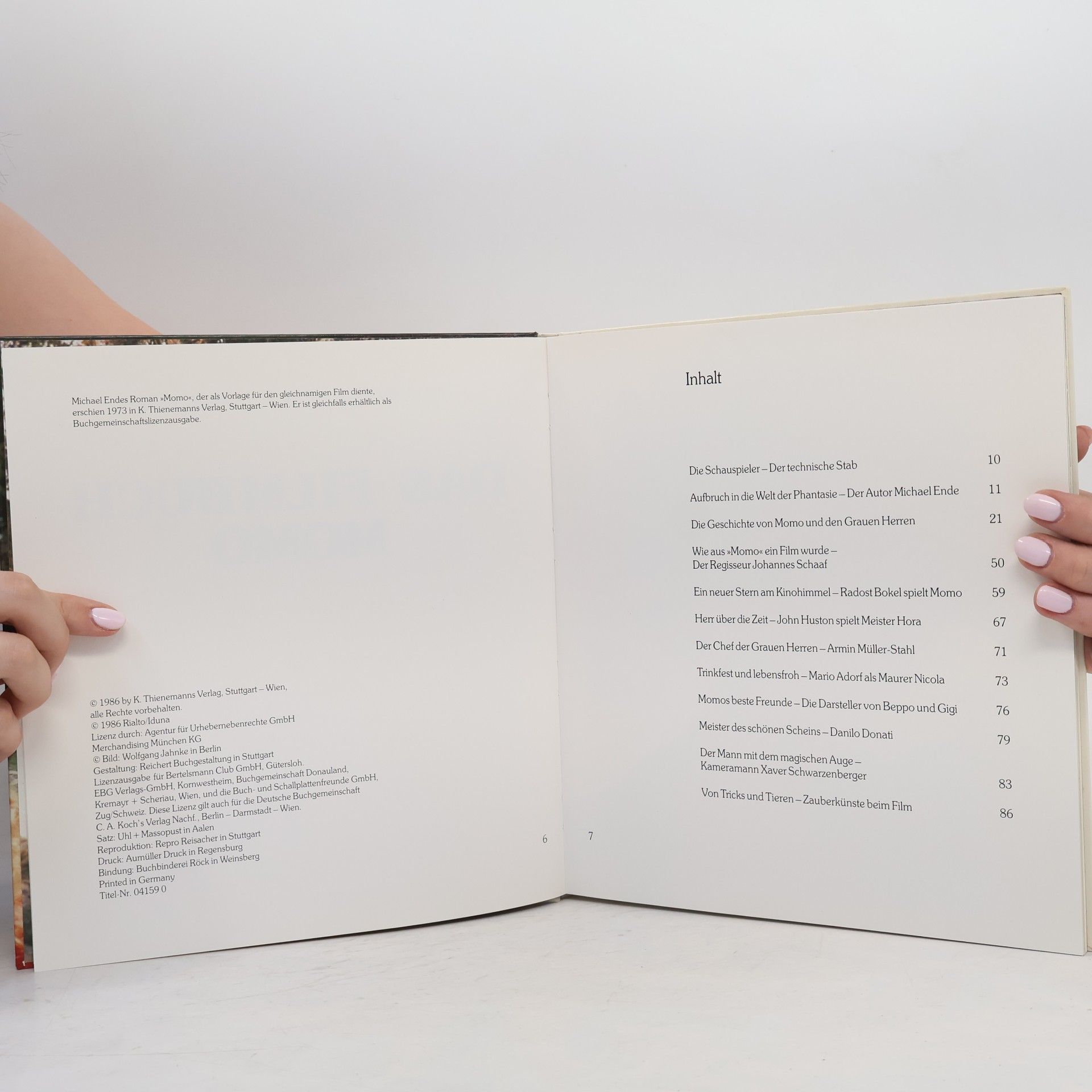 Margarete von Schwarzkopf Das Filmbuch Momo