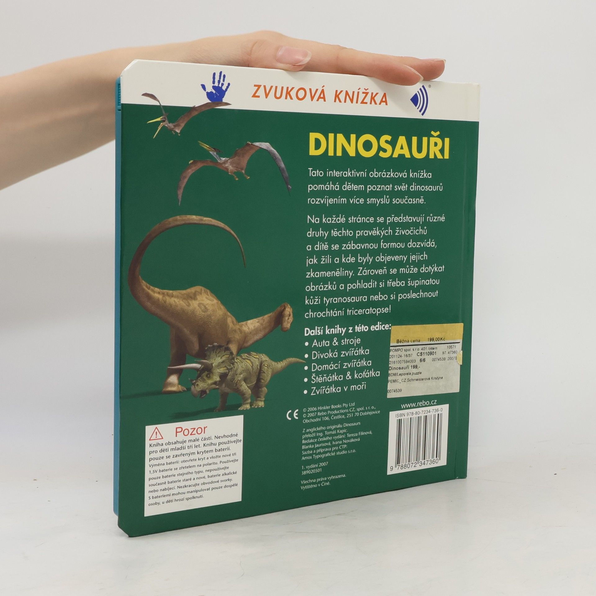 Tomáš Kapic Dinosauři. Zvuková knížka