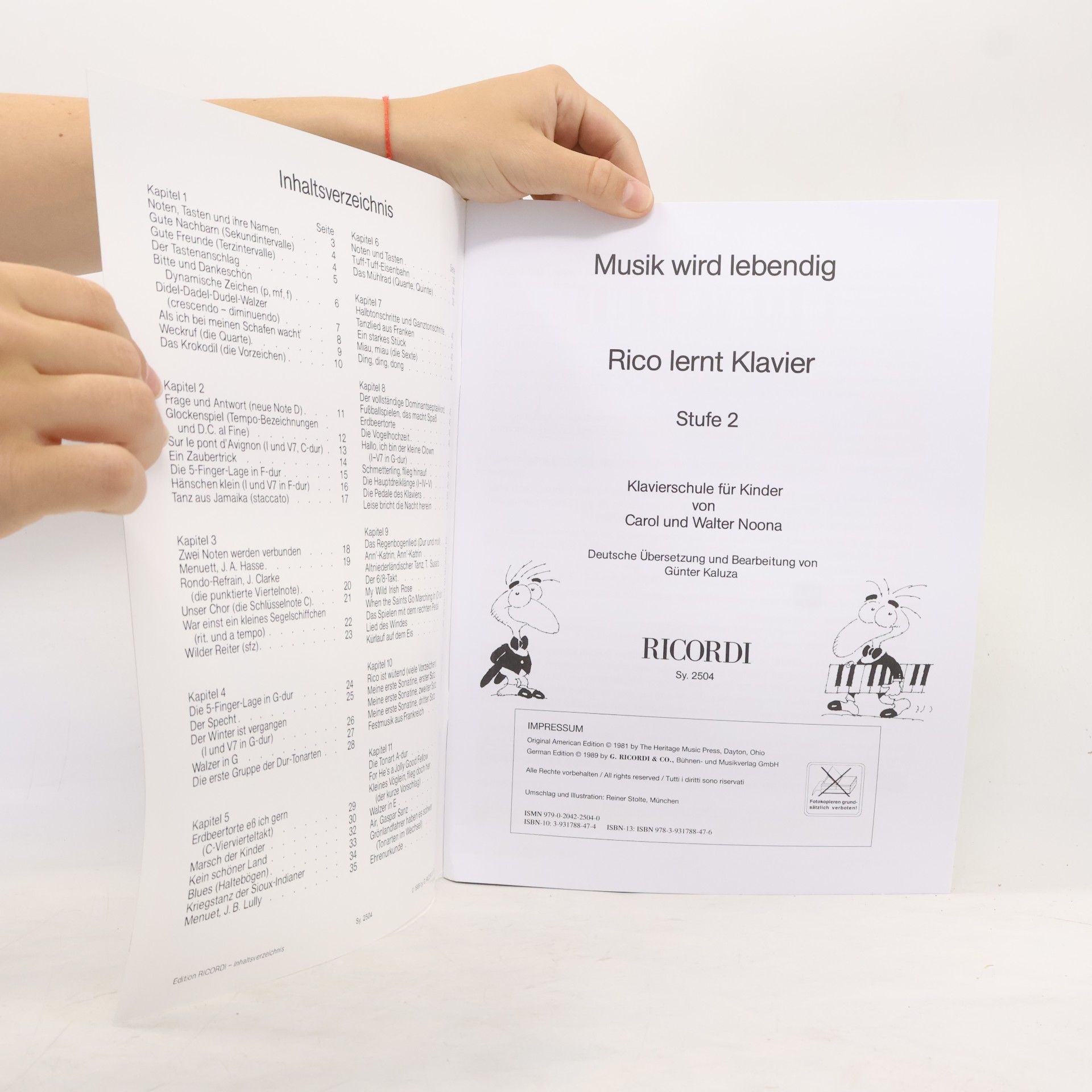 Carol Noona Musik wird lebendig - 2: Rico lernt Klavier