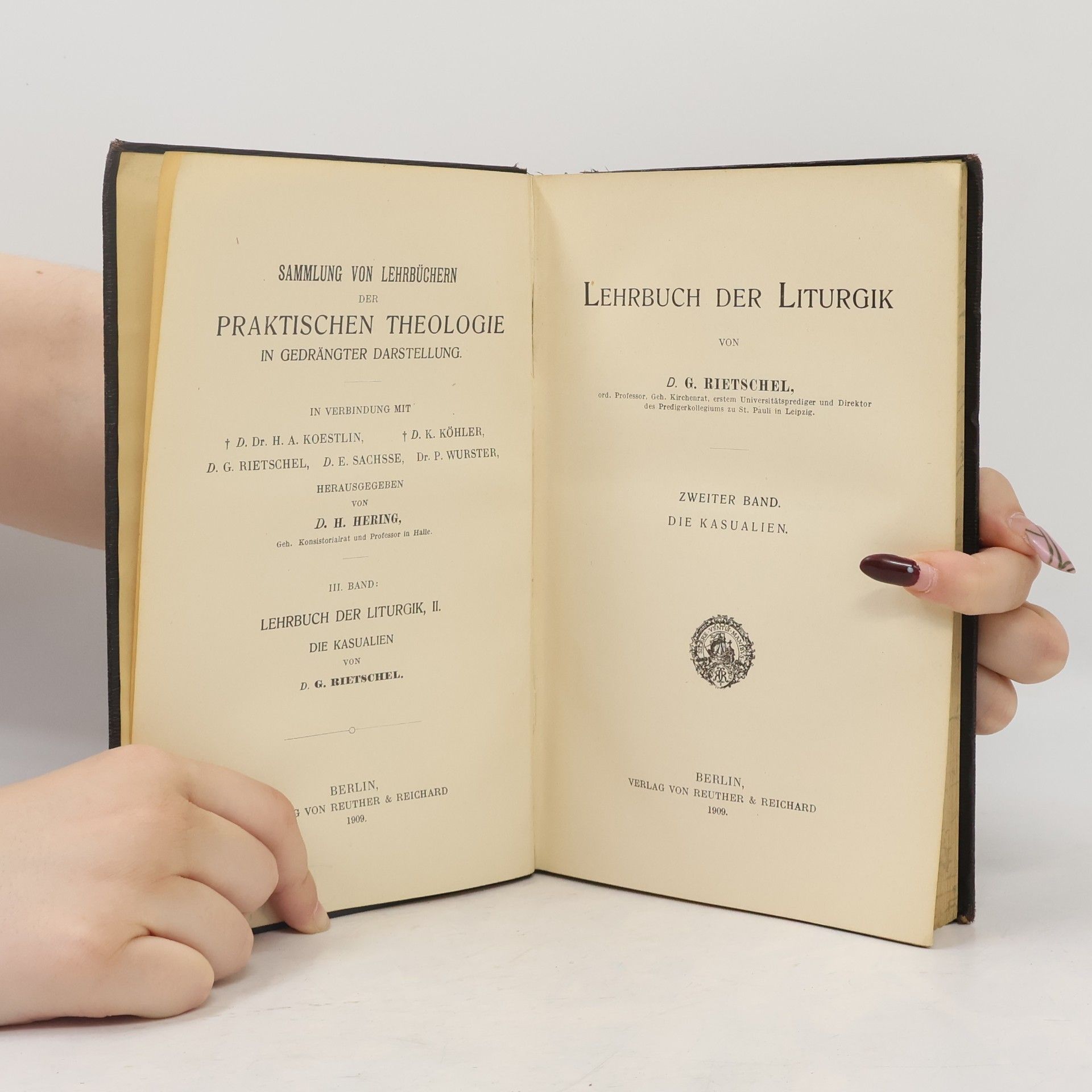 Georg Rietschel Lehrbuch der Liturgik II.