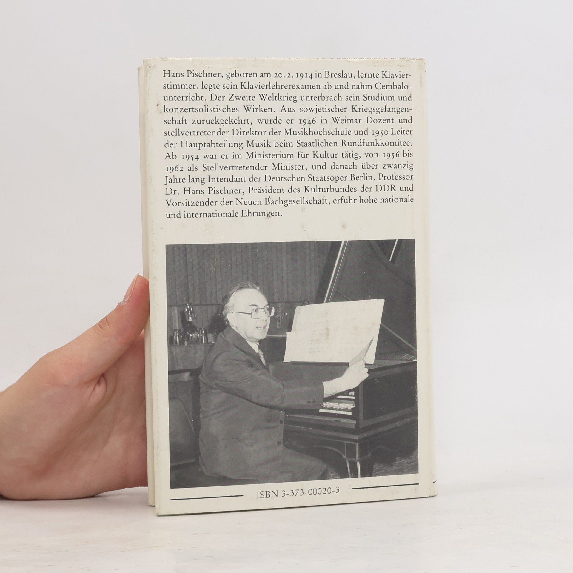 Hans Pischner Premieren eines Lebens