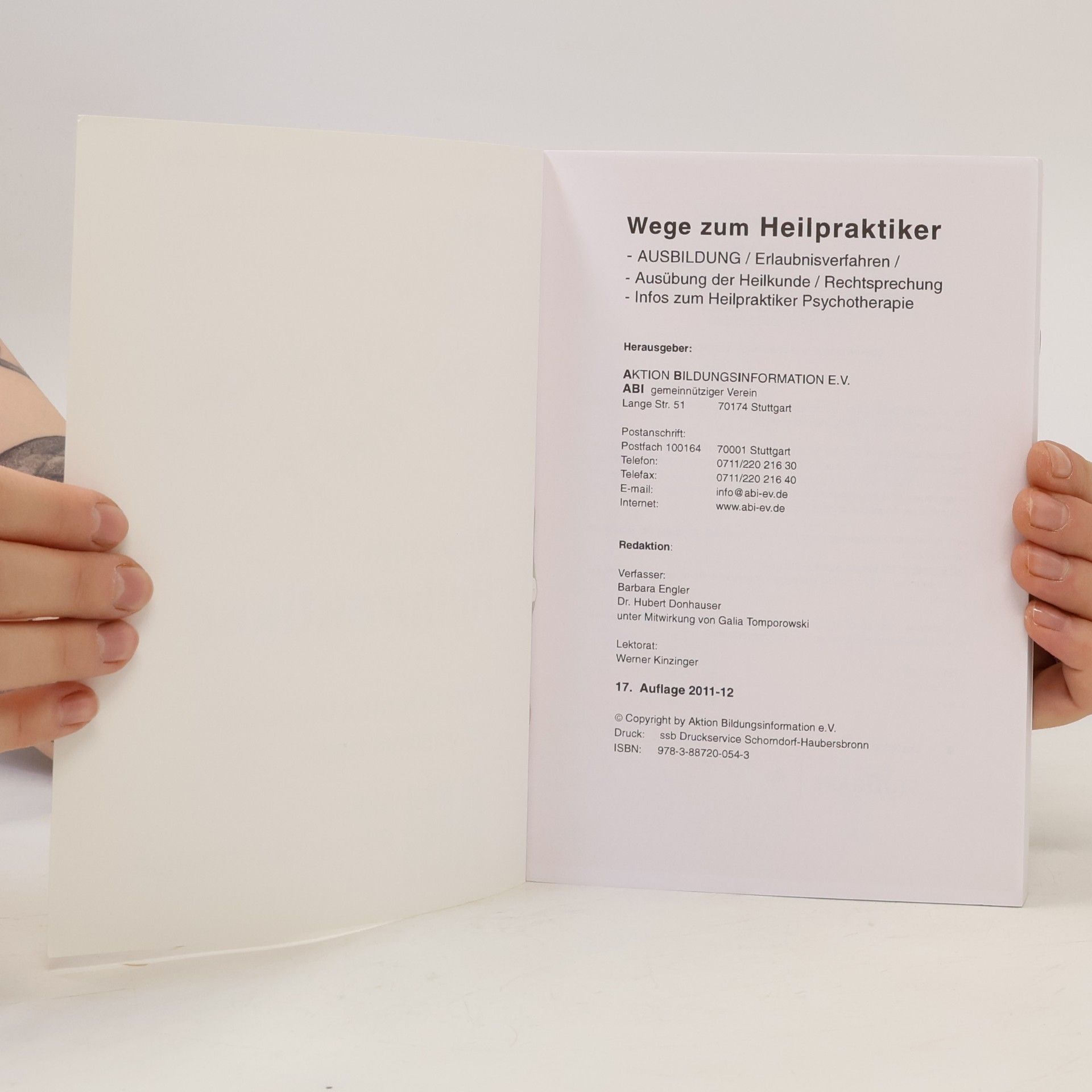 Barbara Engler Wege zum Heilpraktiker