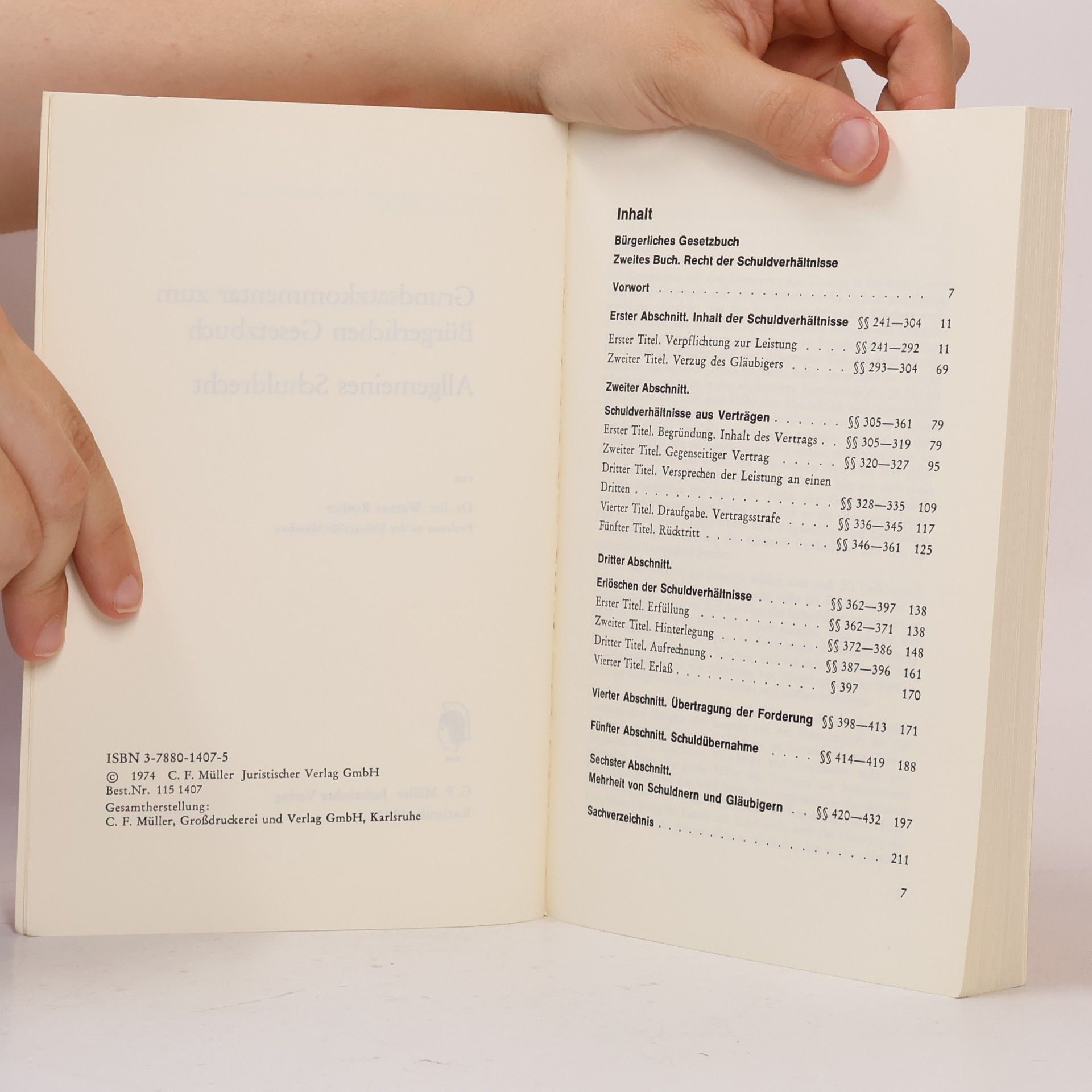 Werner Rother Grundsatzkommentar zum Bürgerlichen Gesetzbuch / Allgemeines Schuldrecht