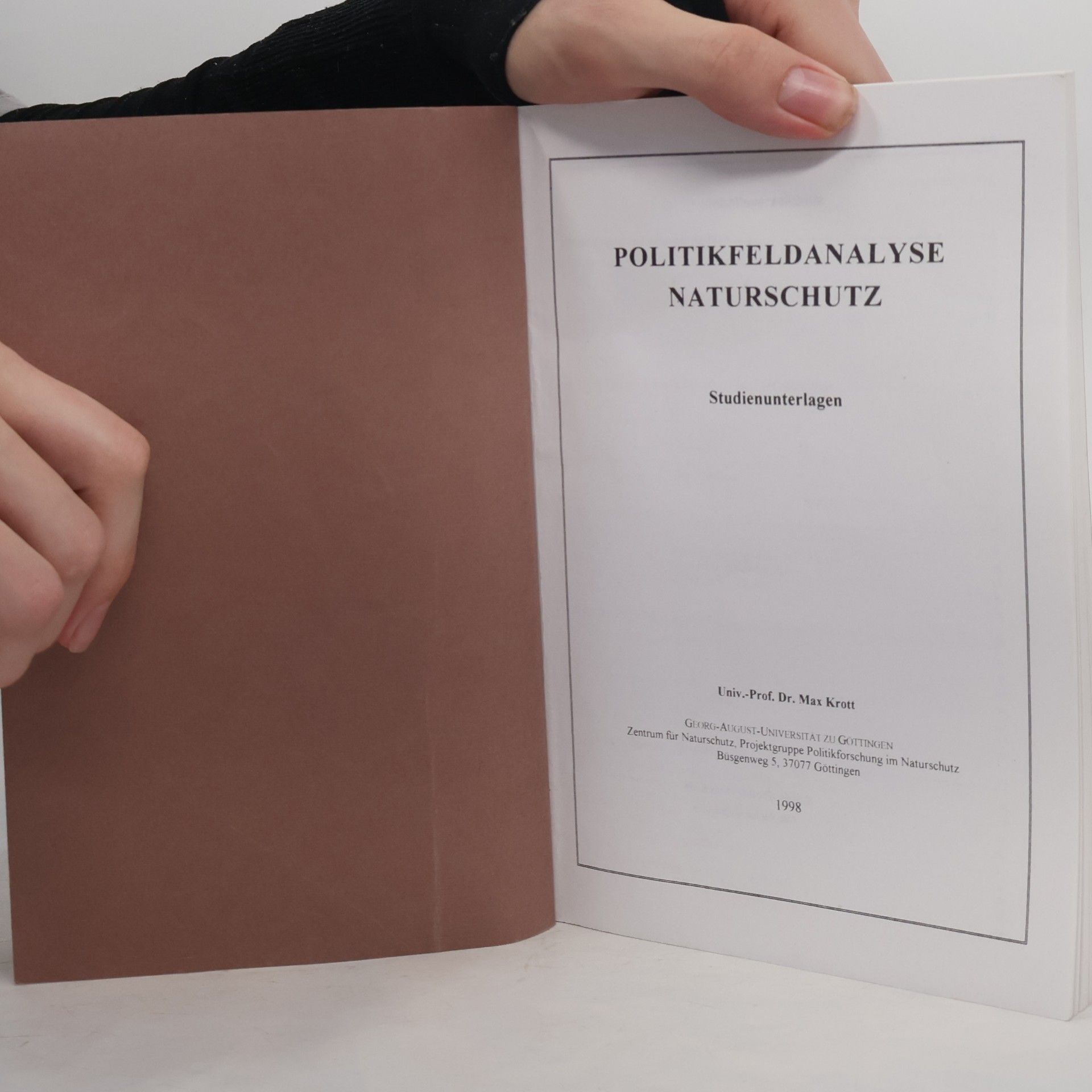 Autorenkollektiv Politikfeldanalyse Naturschutz