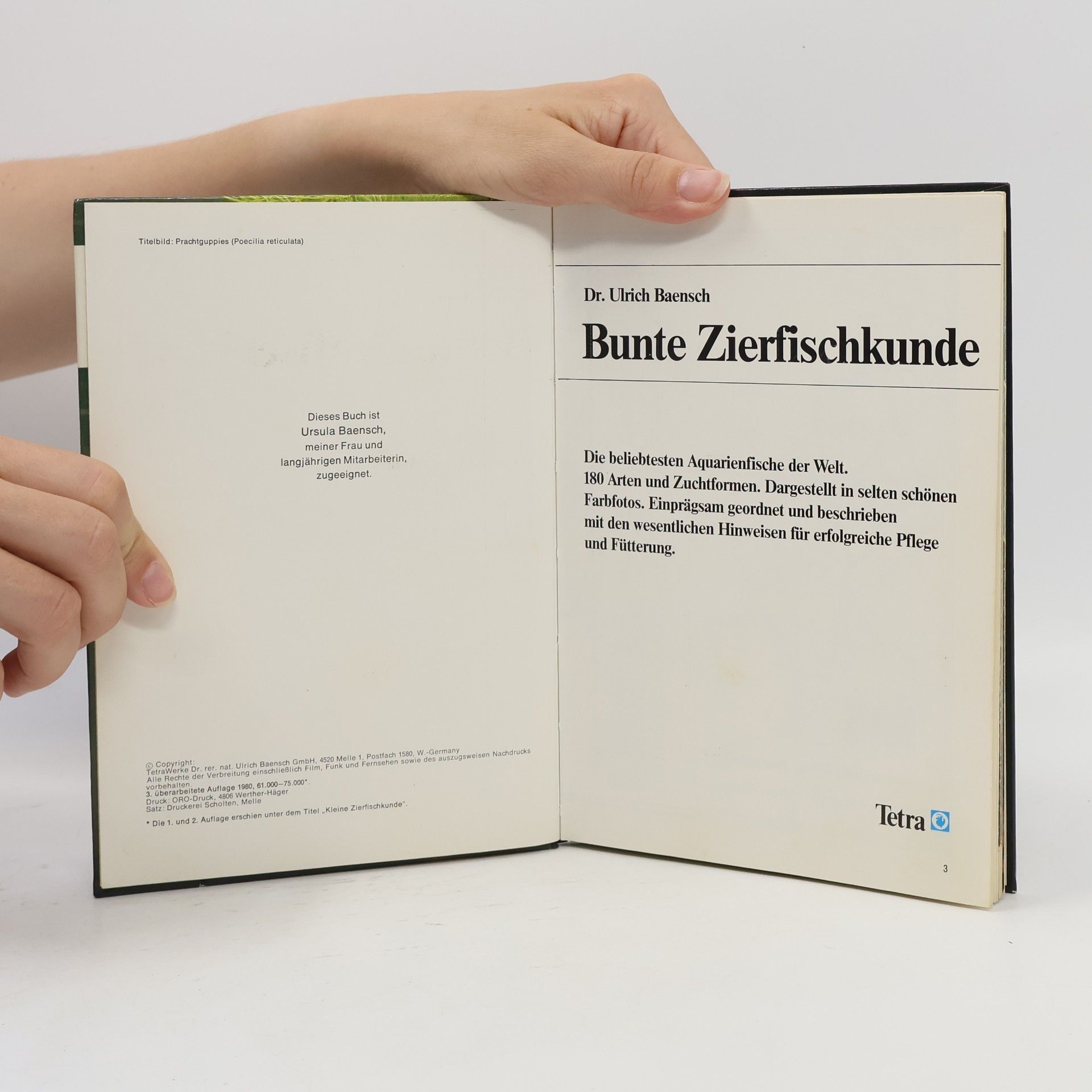 Ulrich Baensch Bunte Zierfischkunde