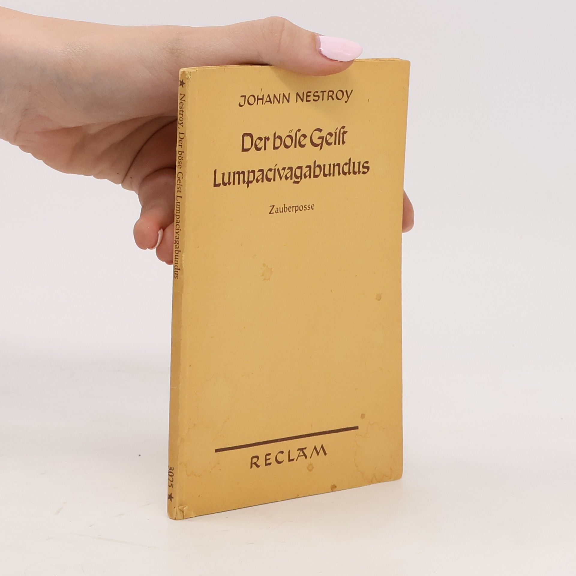 Johann Nestroy Der böle Geilt Lumpacivagabundus