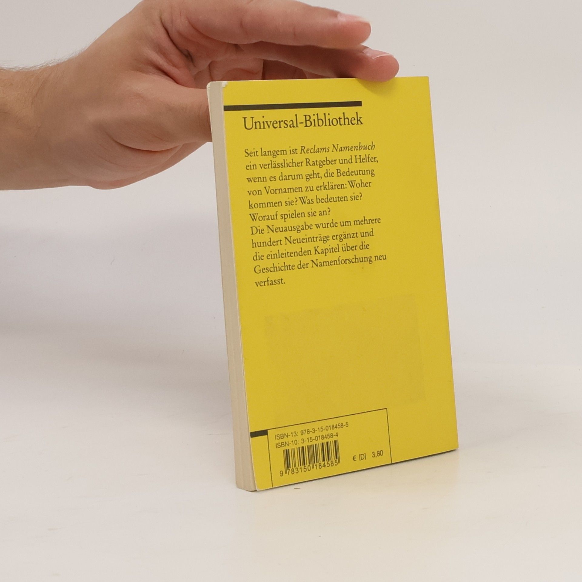 Friedhelm Debus Reclams Namenbuch