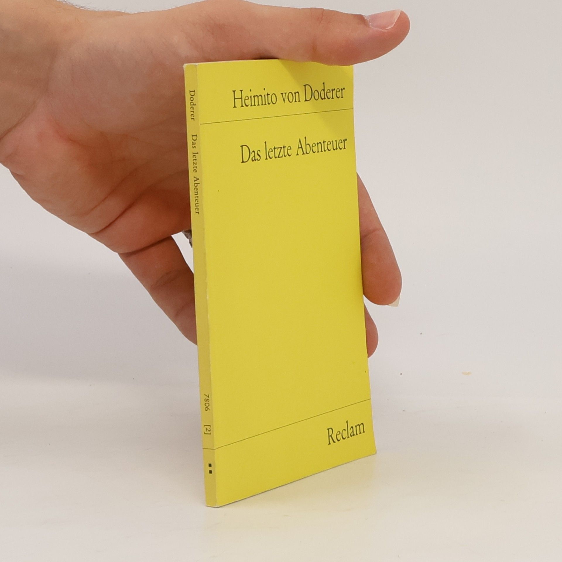 Heimito von Doderer Das letzte Abenteuer