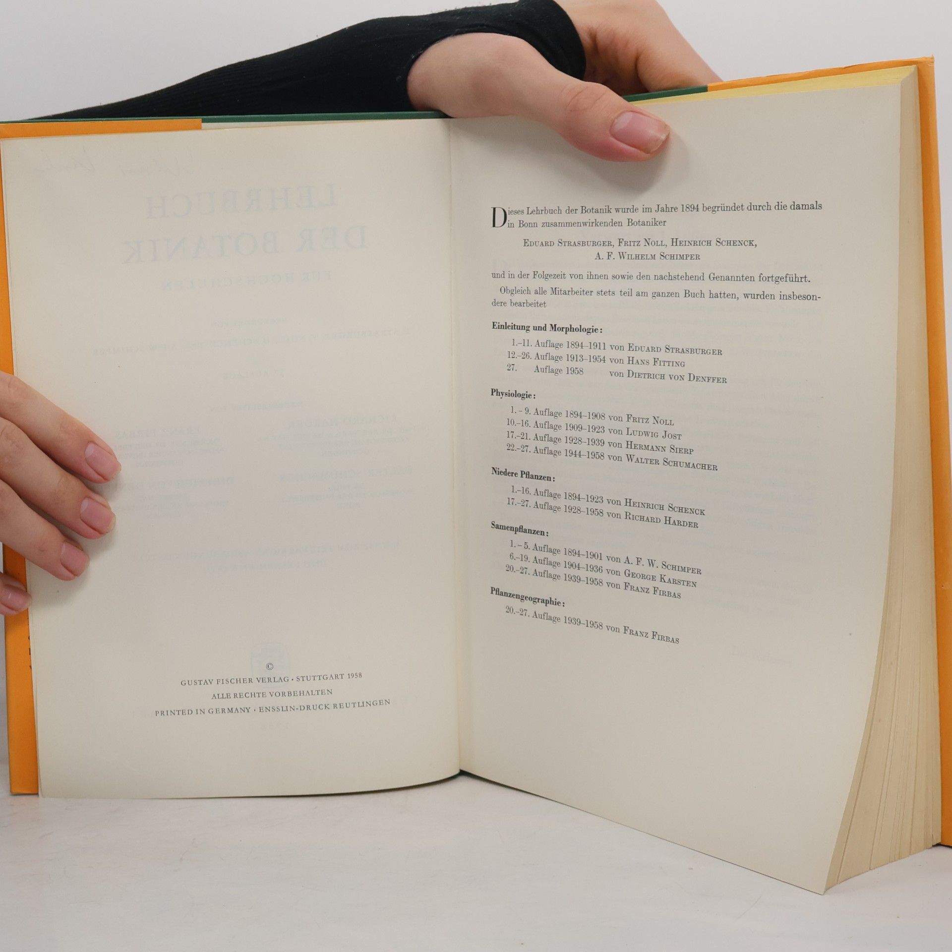 Autorenkollektiv Lehrbuch der Botanik für Hochschulen