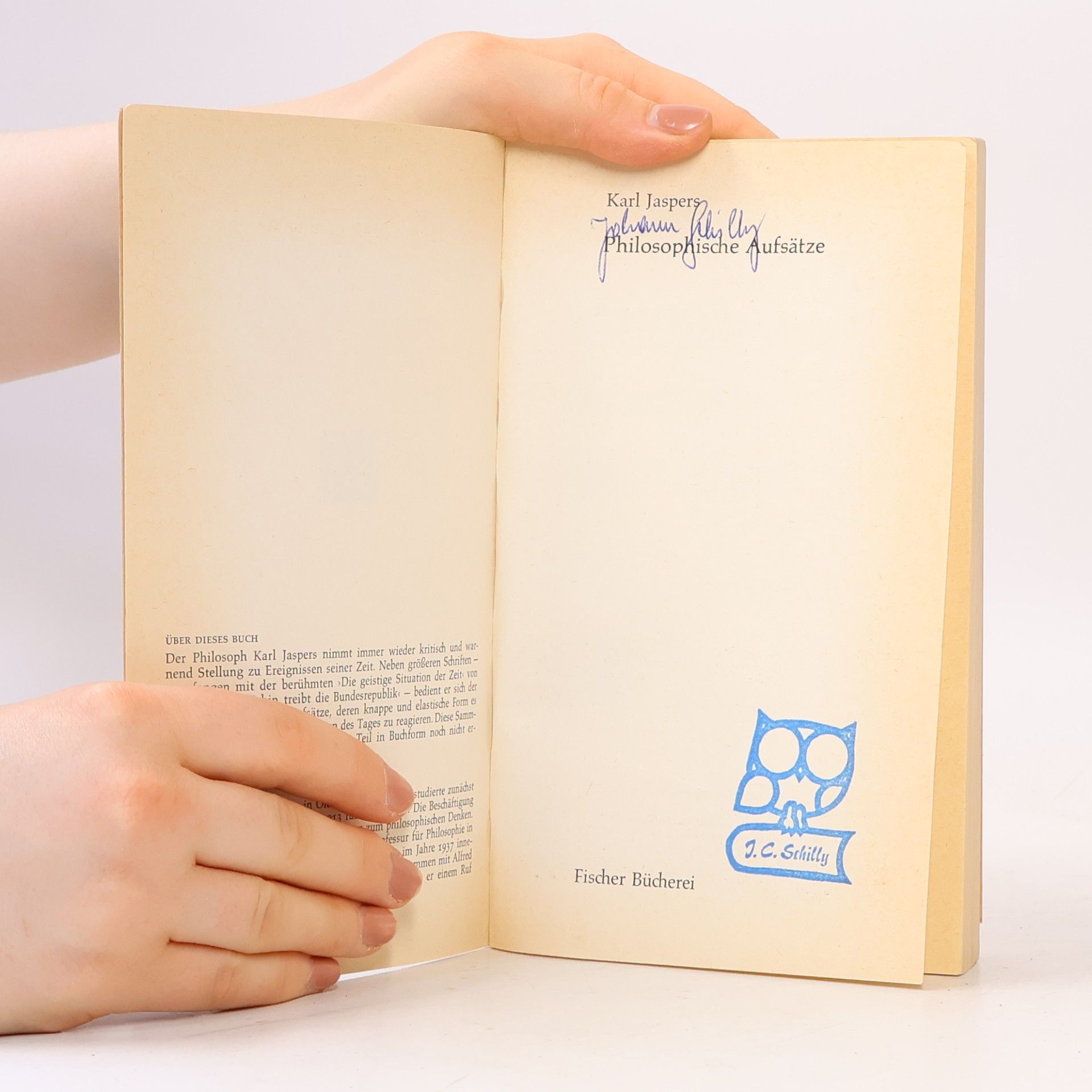 Karl Jaspers Philosophische Aufsätze