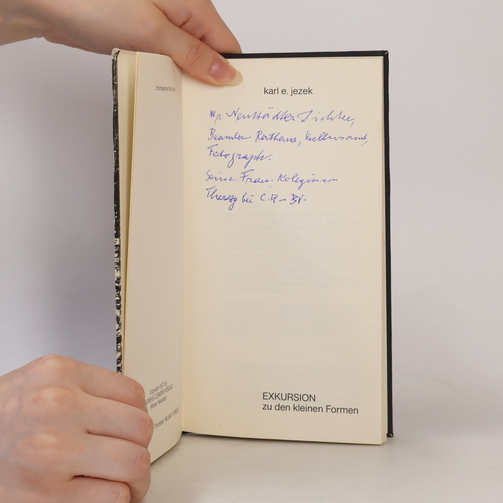 Karl E. Jezek Exkursion zu den kleinen Formen
