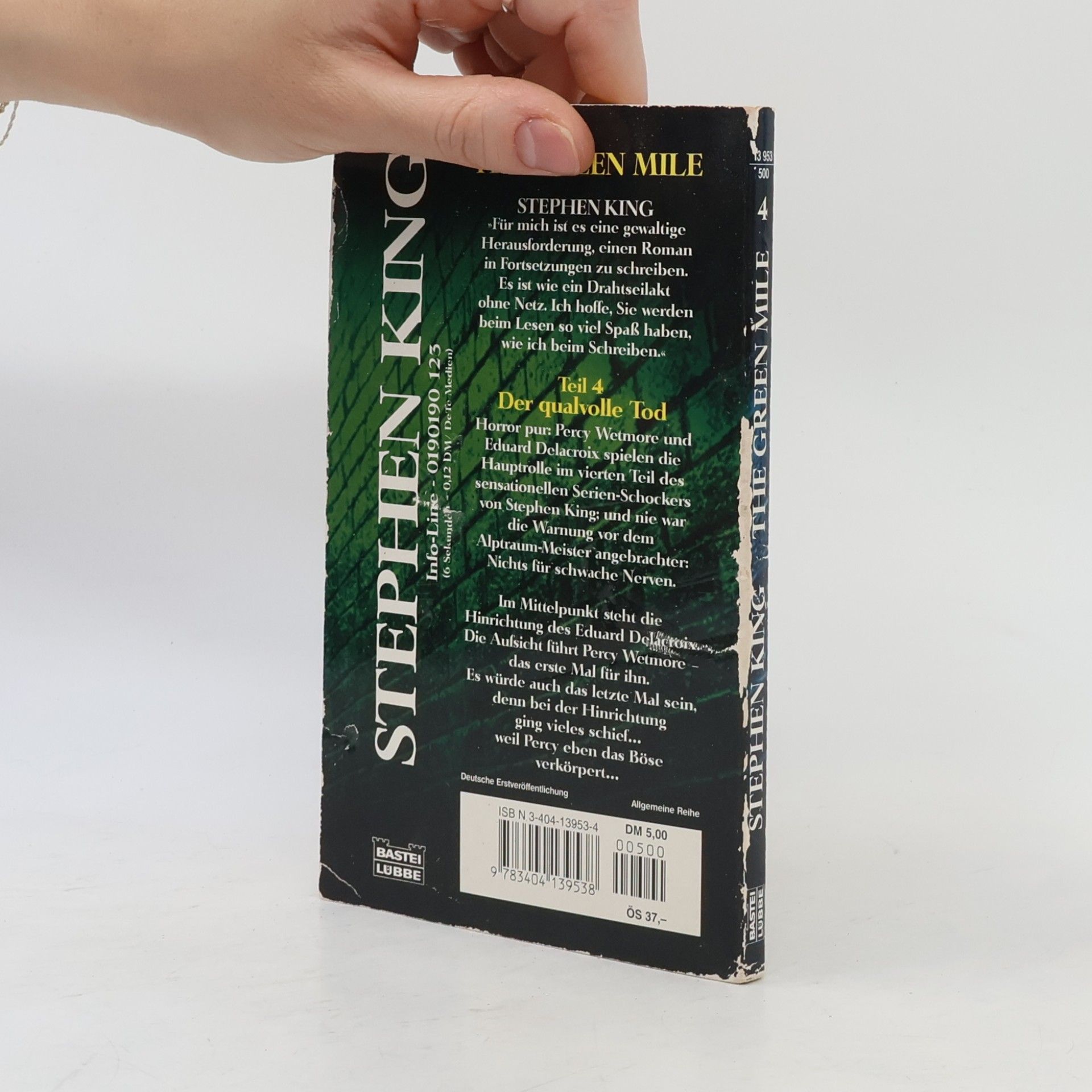 Stephen King The Green Mile. Teil 4, Der qualvolle Tod